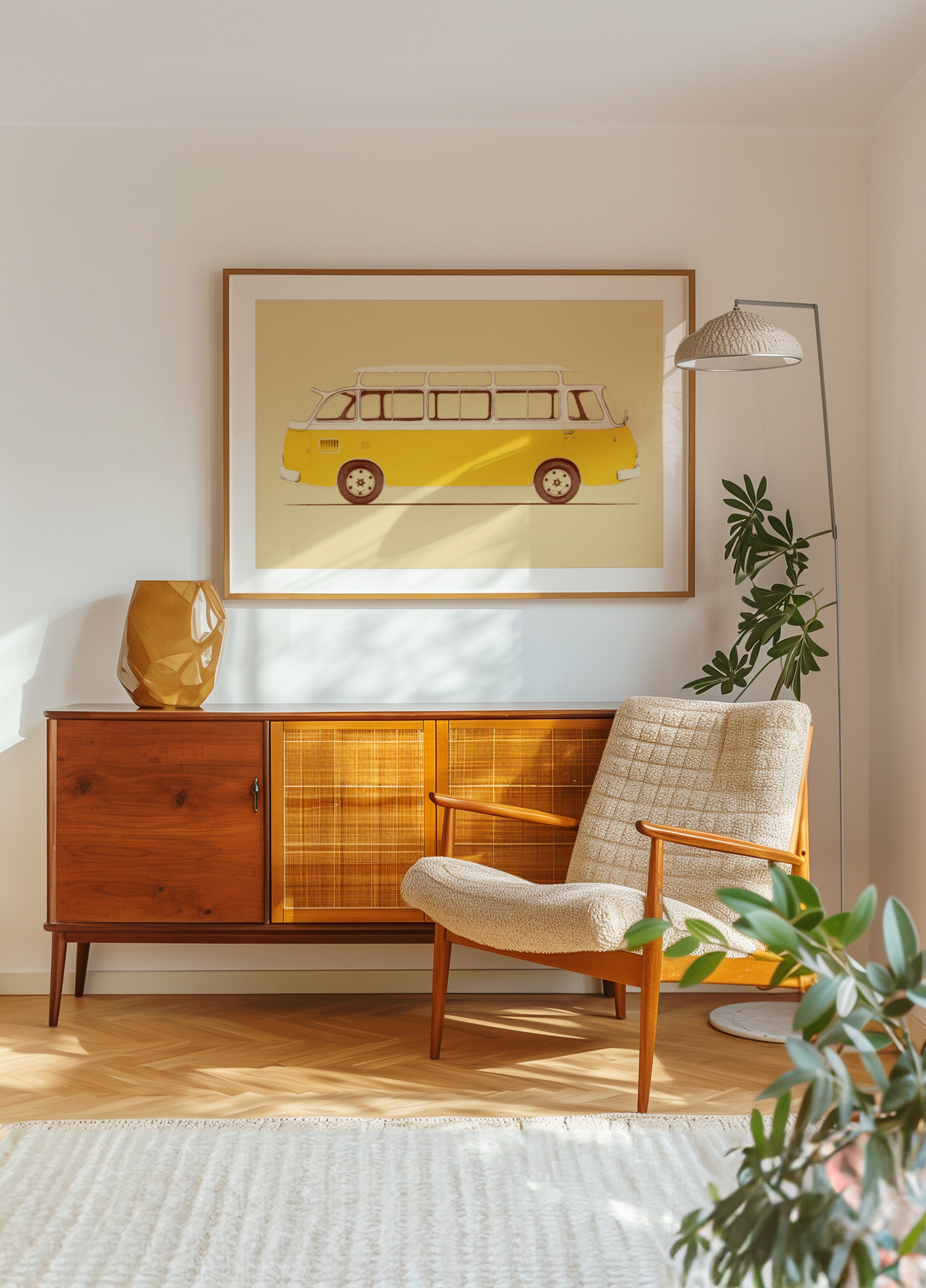 Bus jaune vintage
