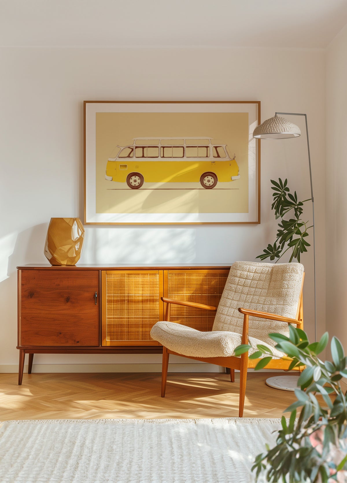 Bus jaune vintage