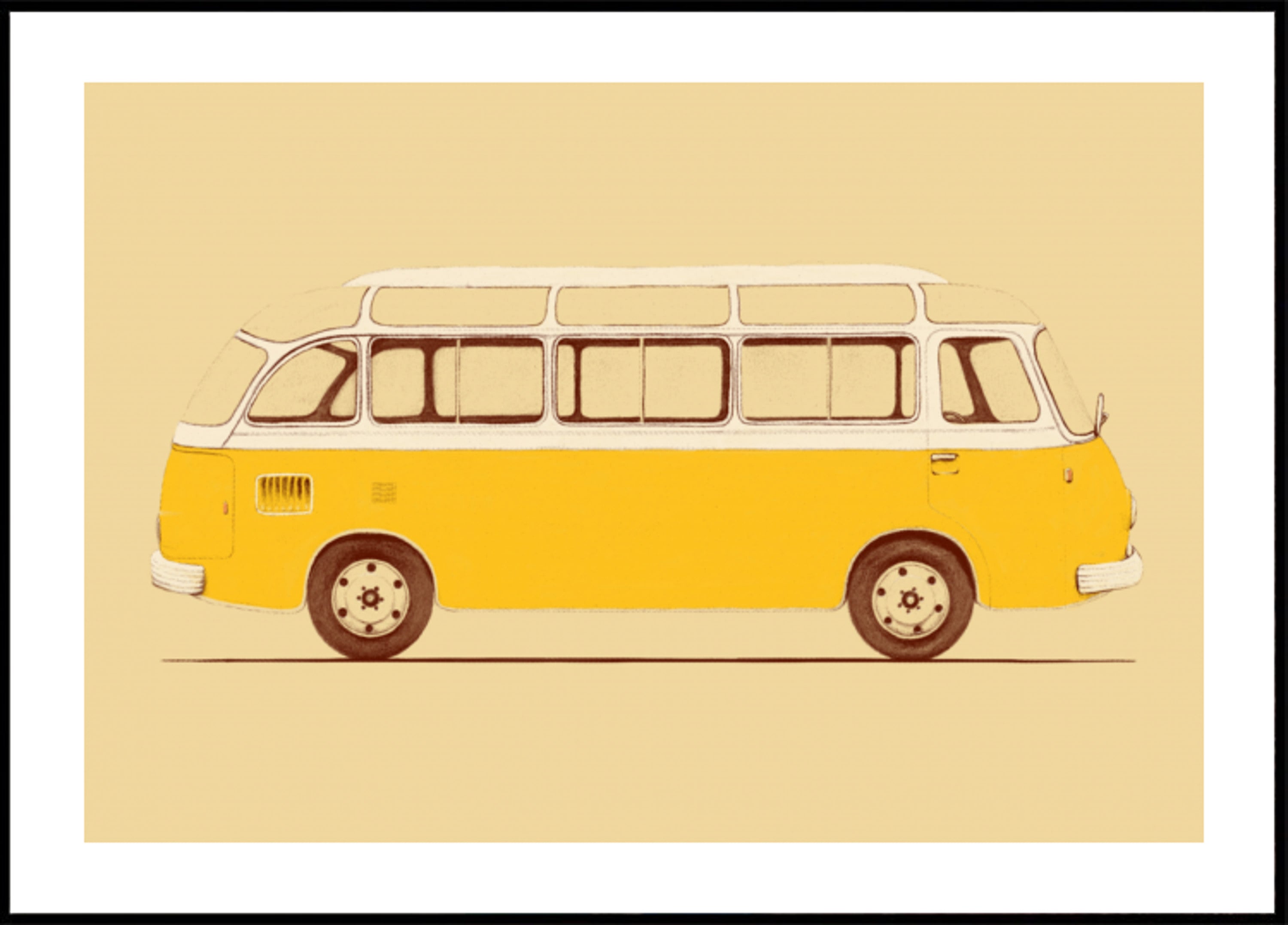 Bus jaune vintage
