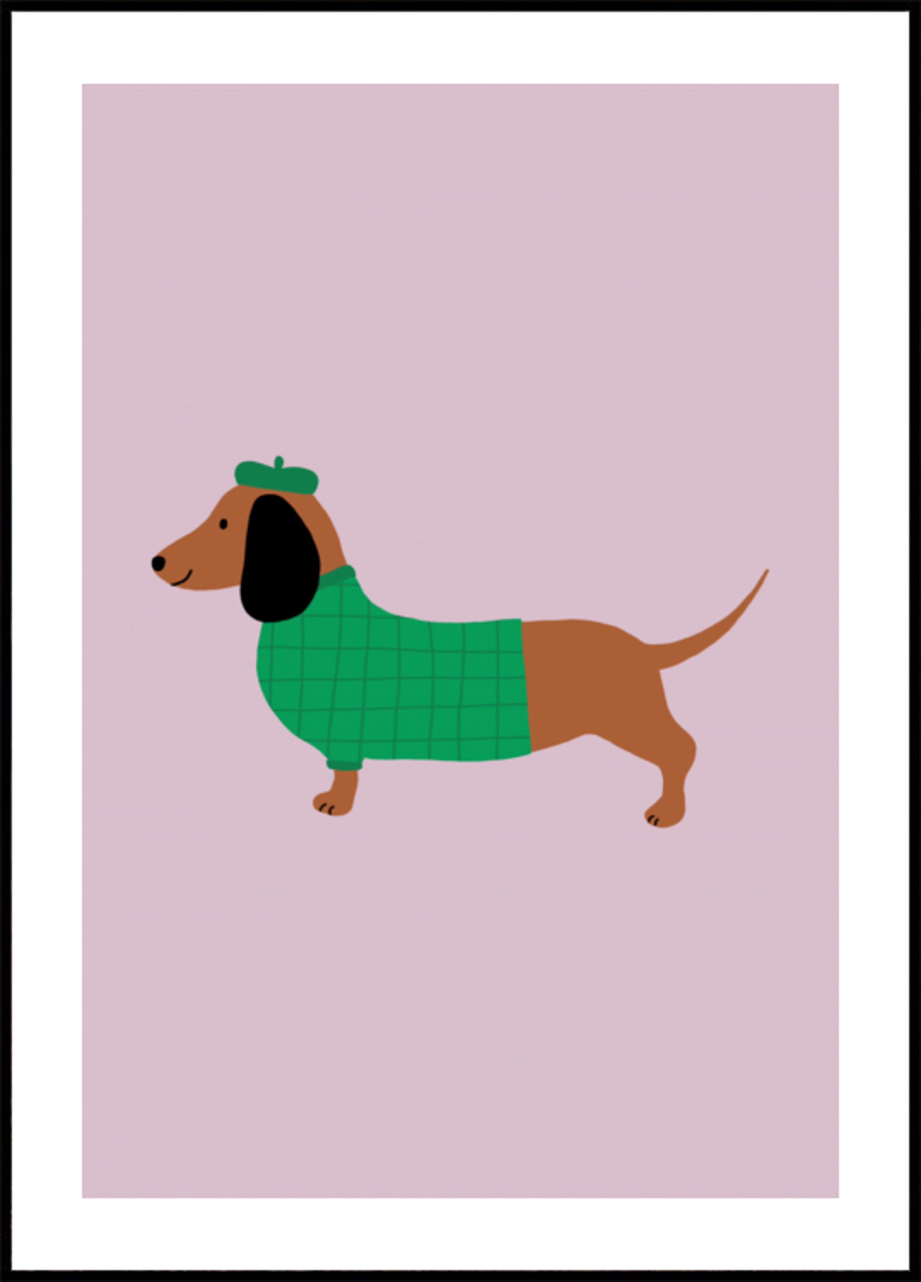 Chien pimpant en pull