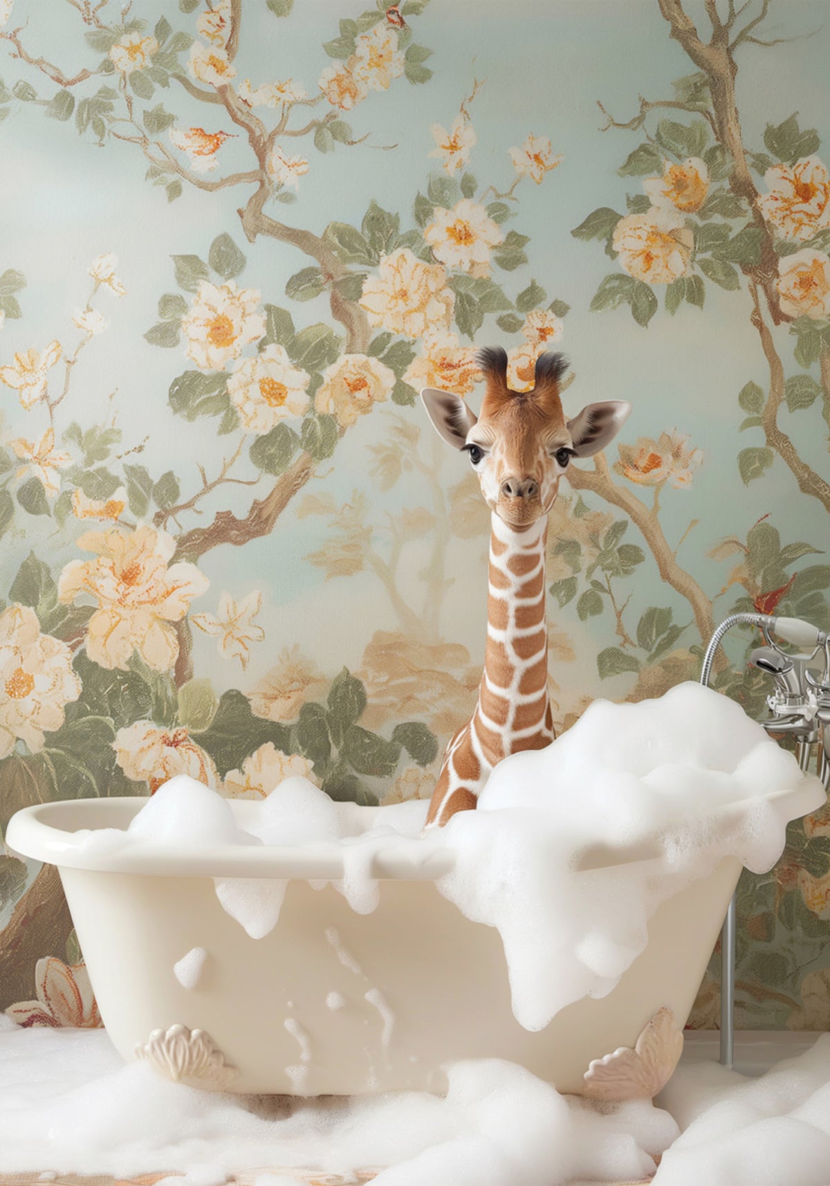 Bain moussant bébé girafe