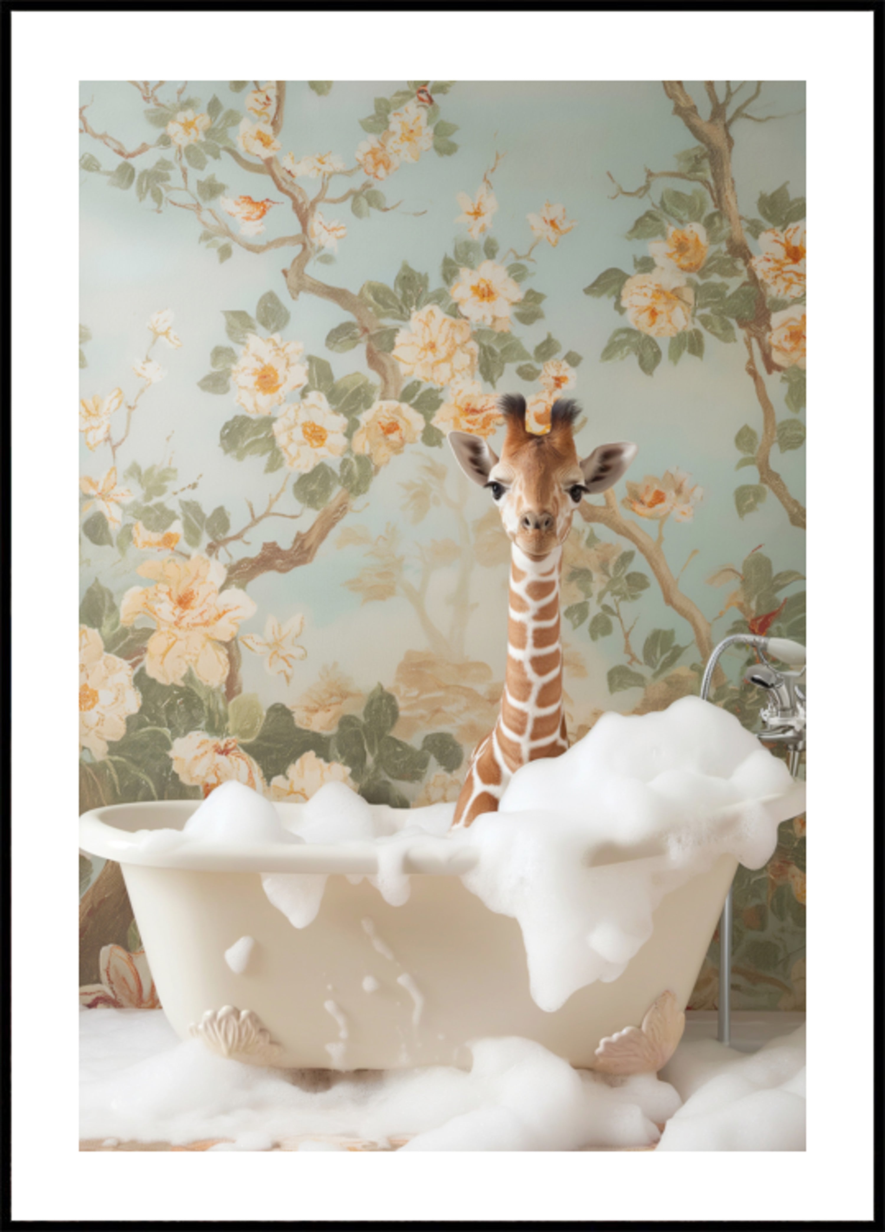 Bain moussant bébé girafe