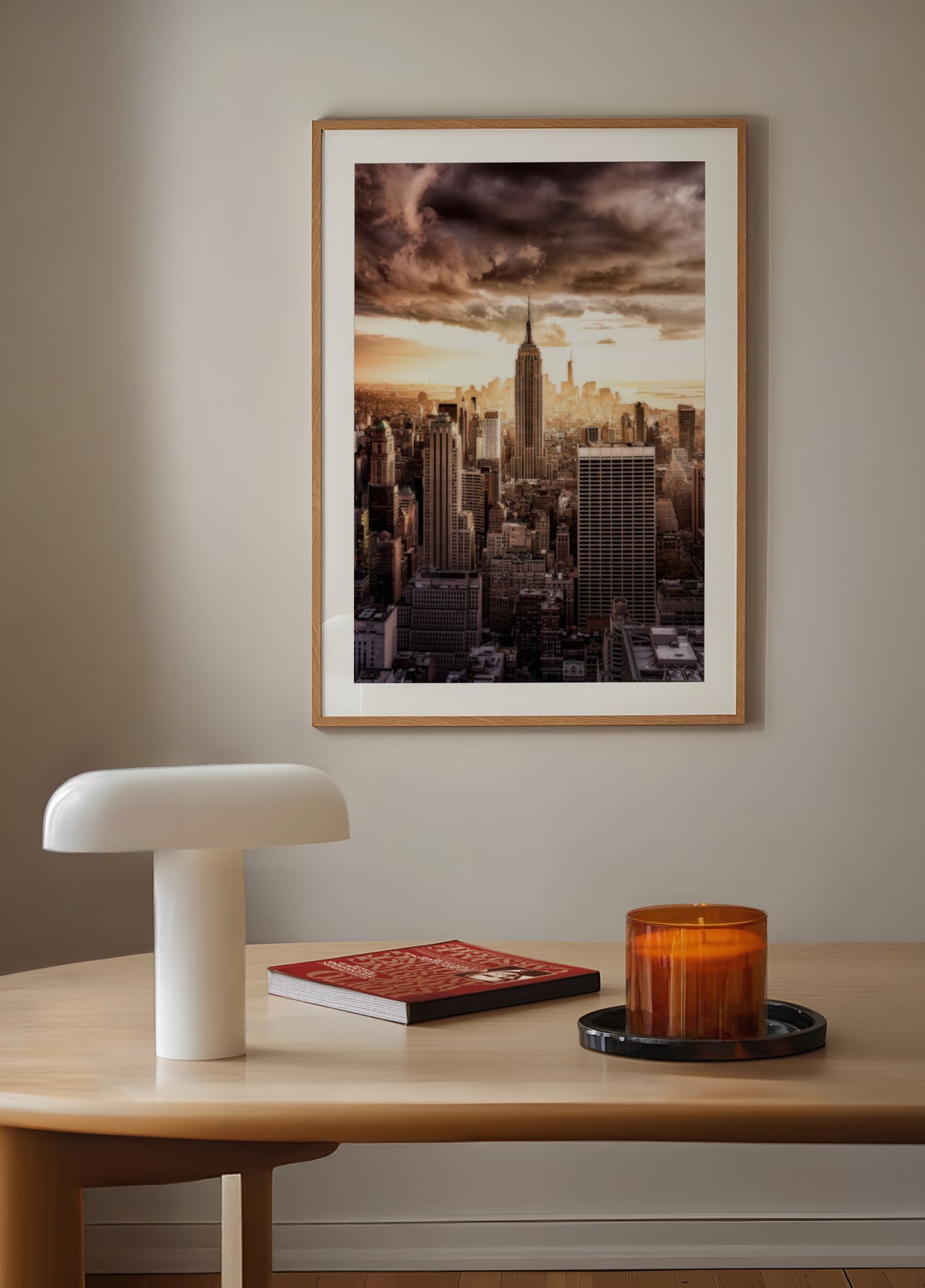 Horizon dramatique de la ville de New York