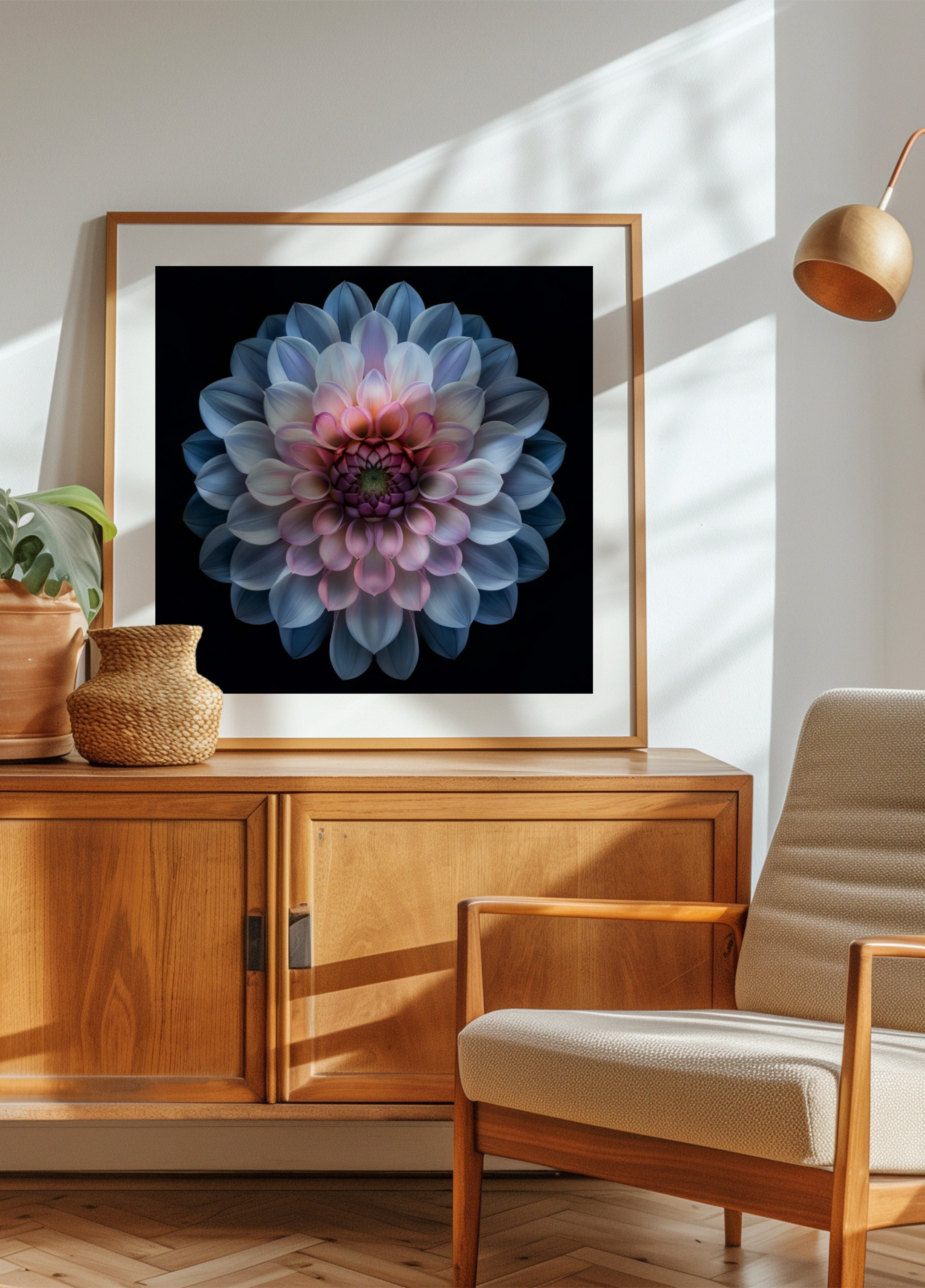 Floraison vibrante de dahlia