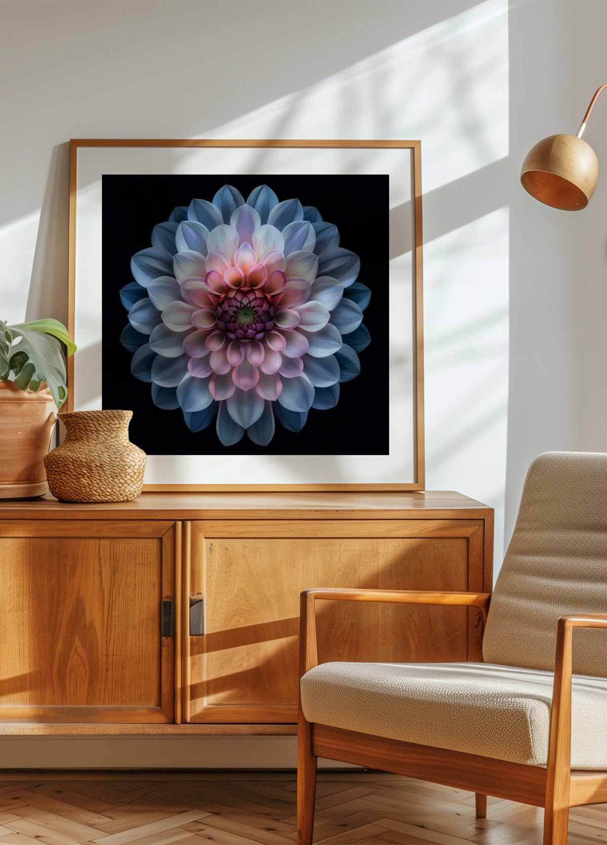 Floraison vibrante de dahlia