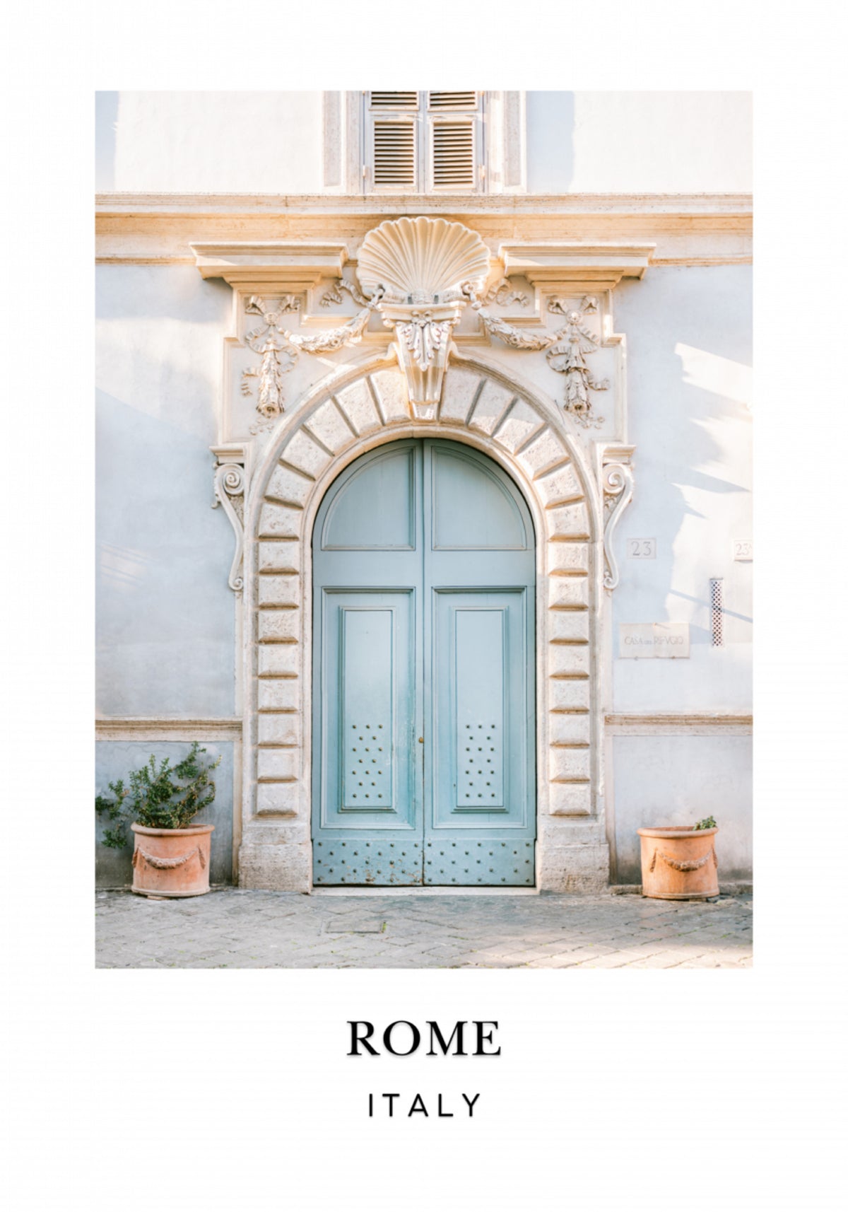Affiche de voyage de Rome Italie