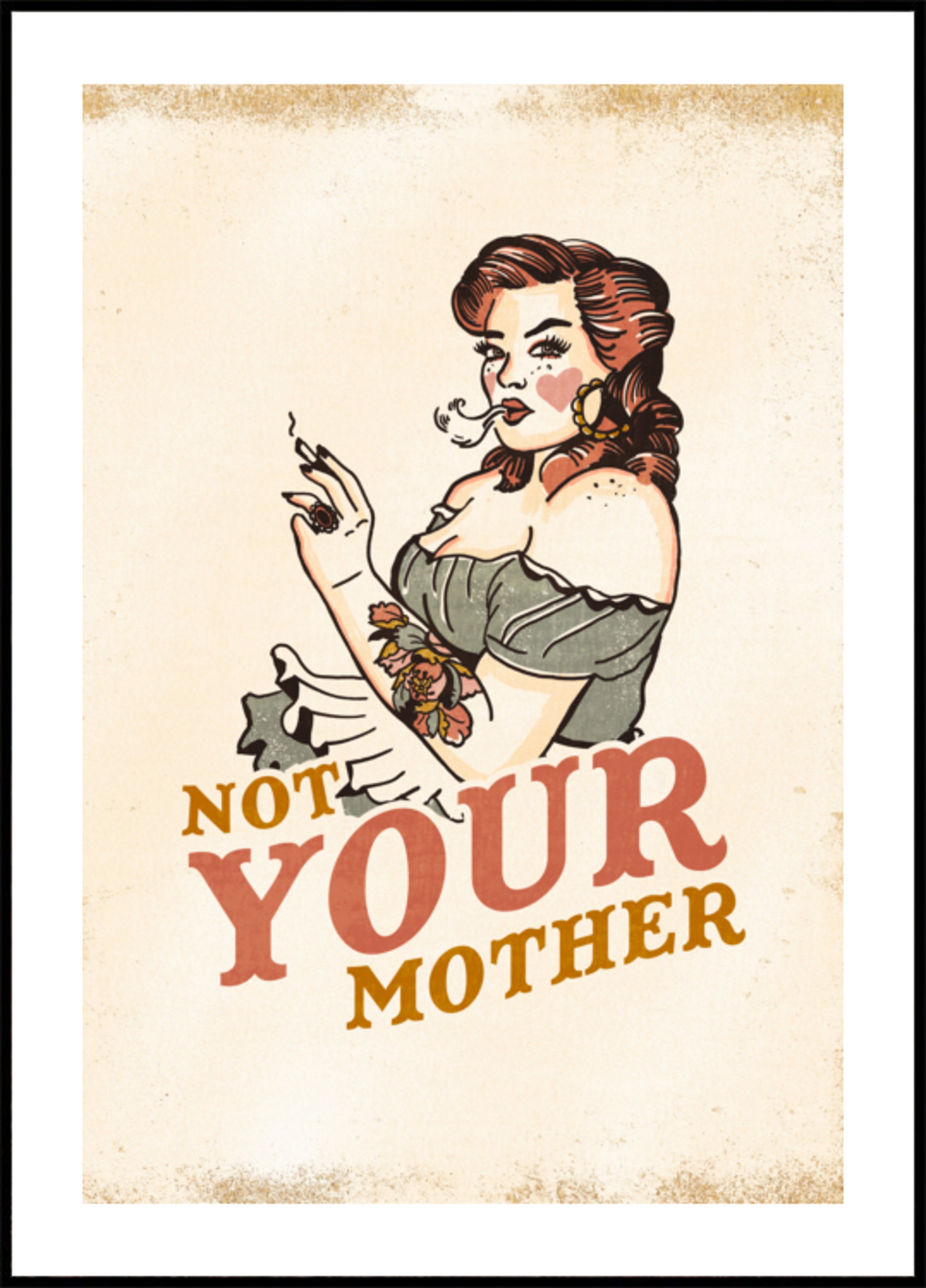 Pas ta mère Pin-up Rockabilly avec une attitude impertinente