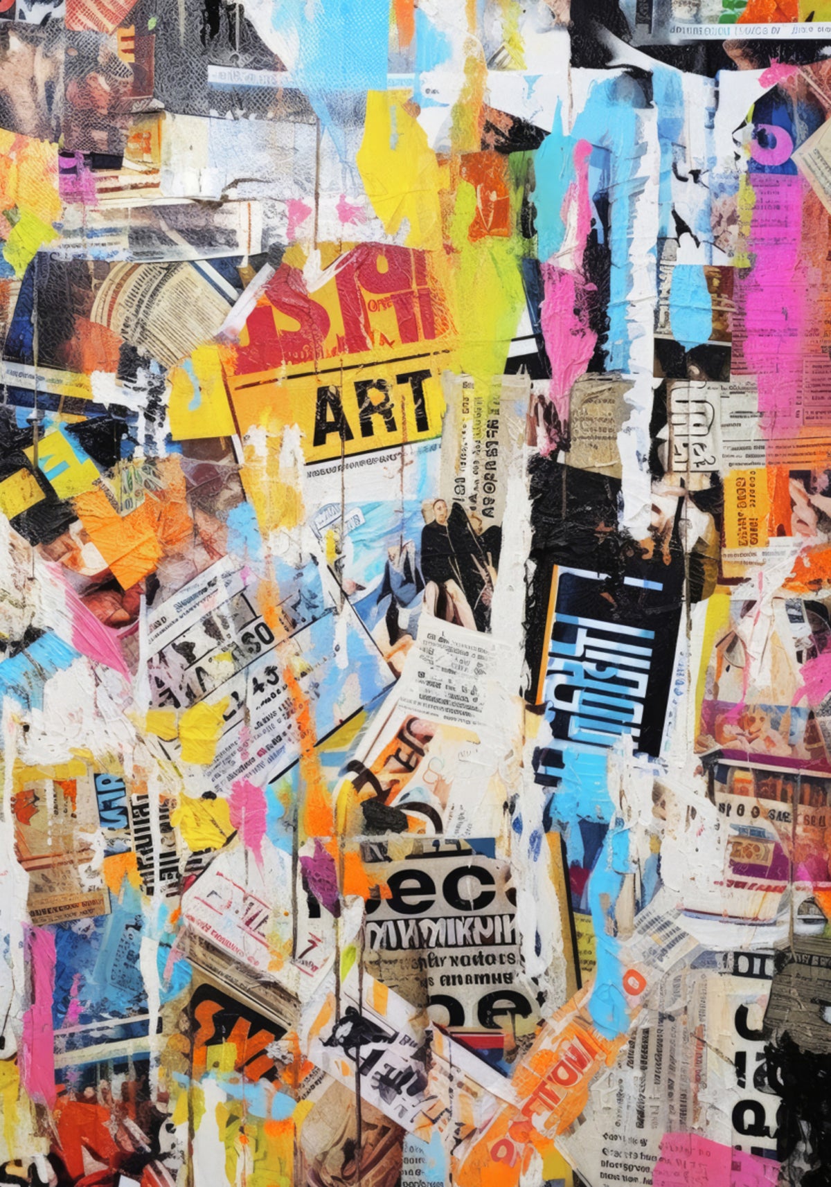 Collage du chaos urbain