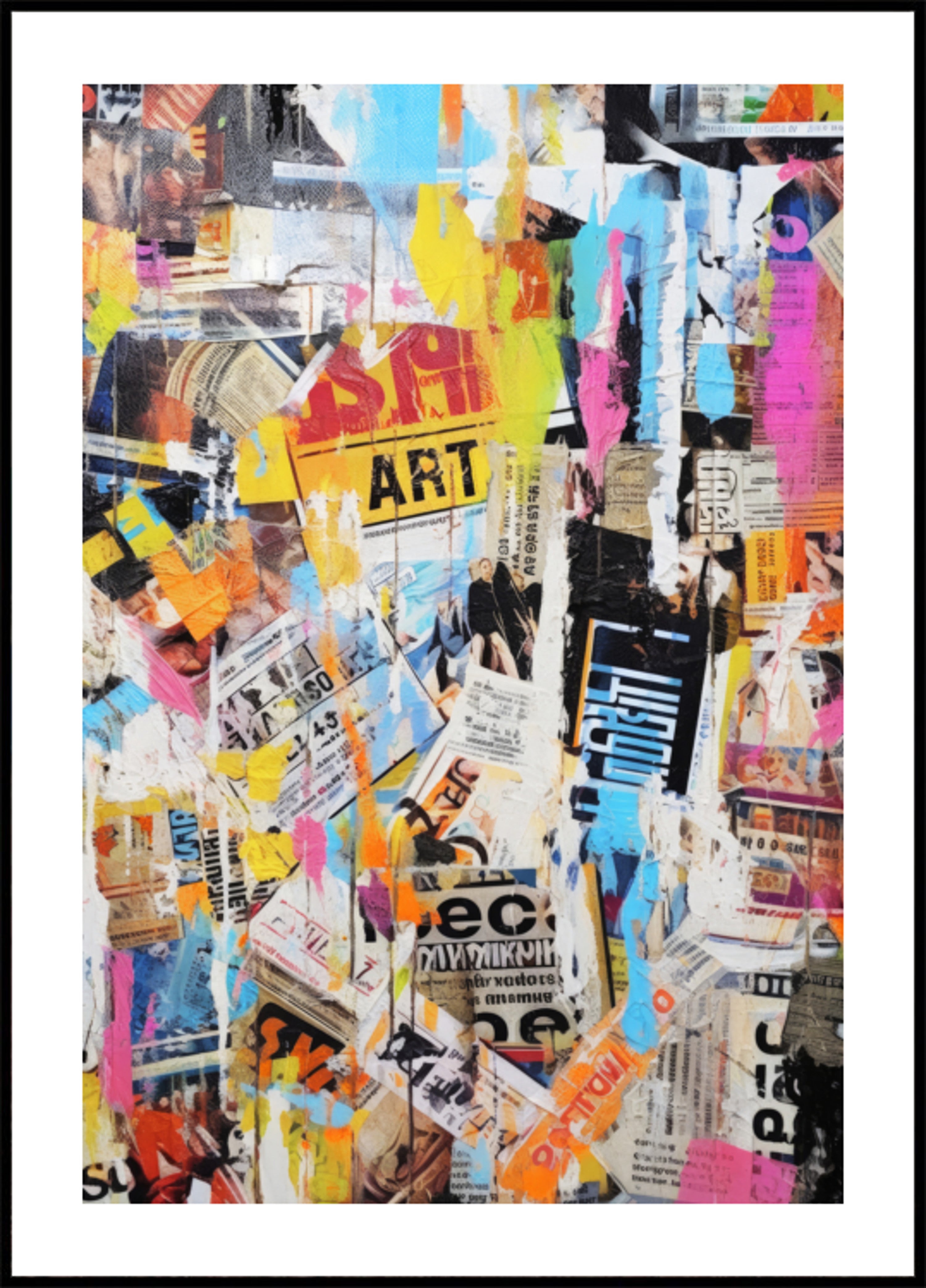 Collage du chaos urbain
