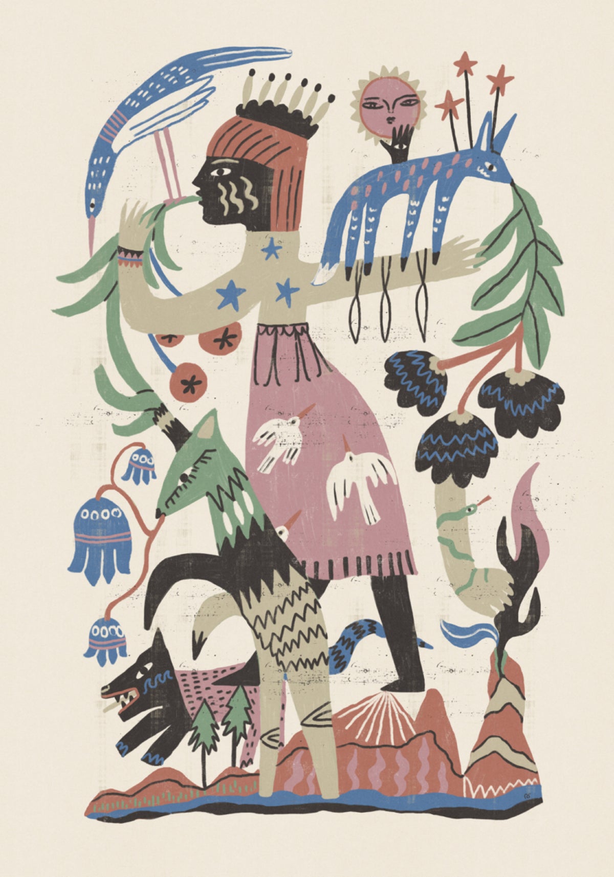 Reine de la nature mythique