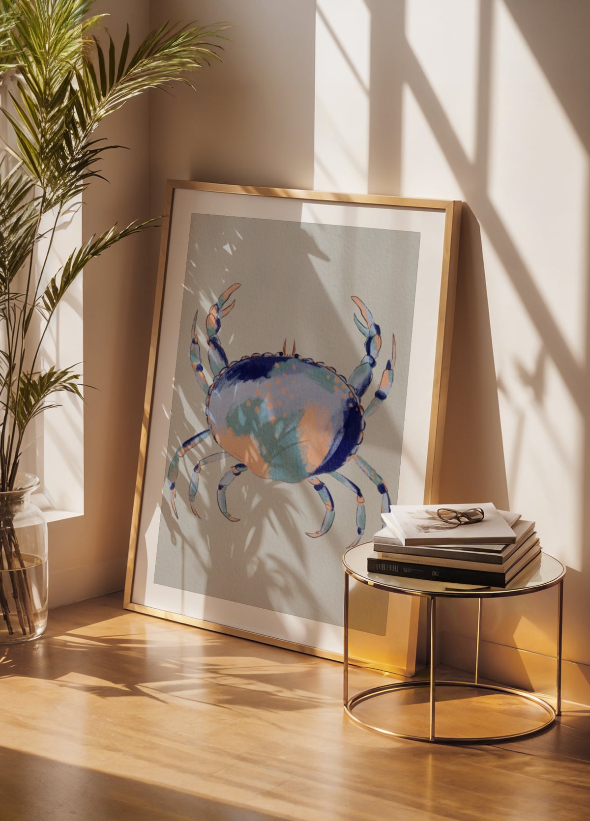 Crabe bleu serein