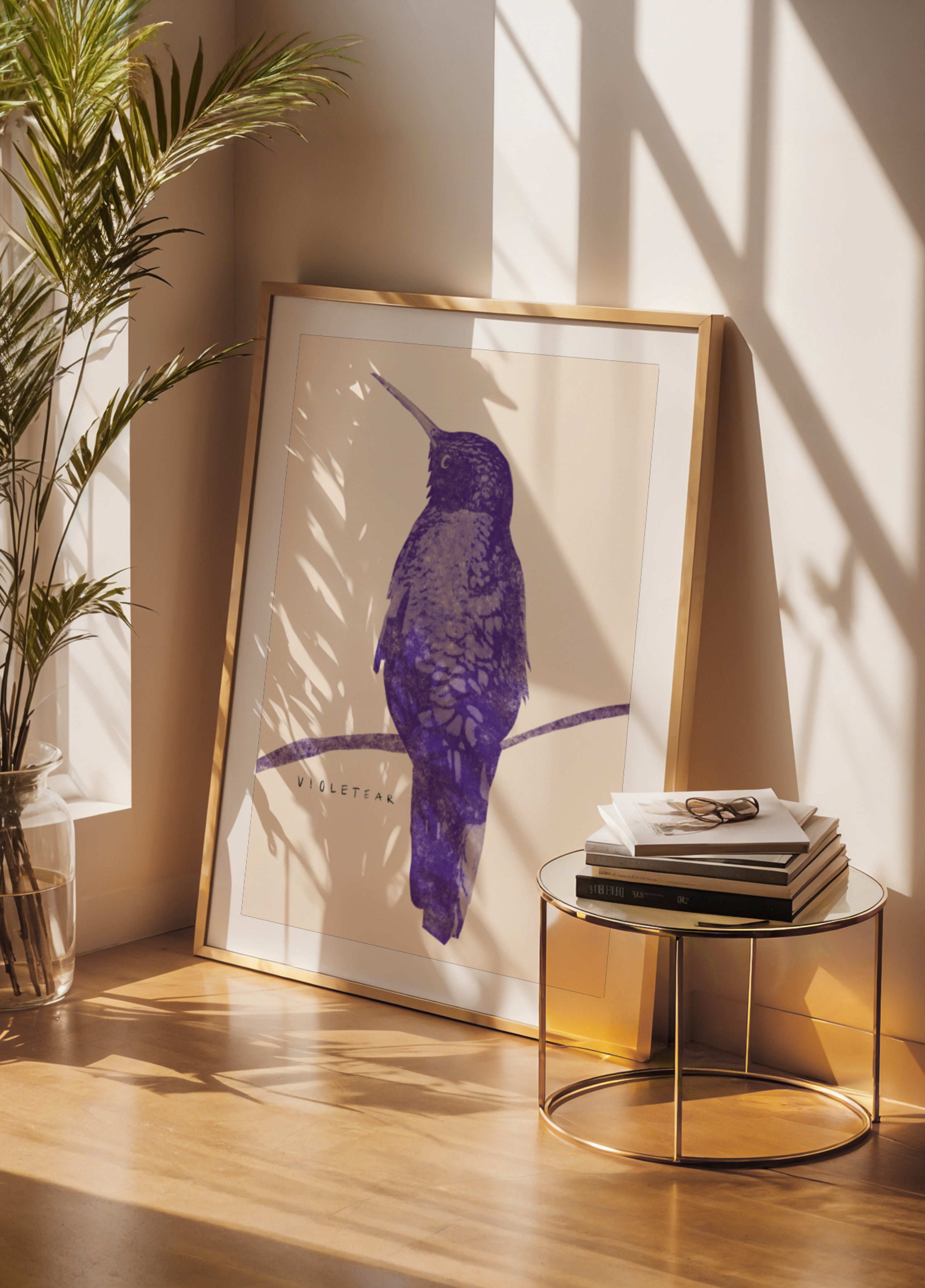Elegant Violet Hummingbird - Posterbox