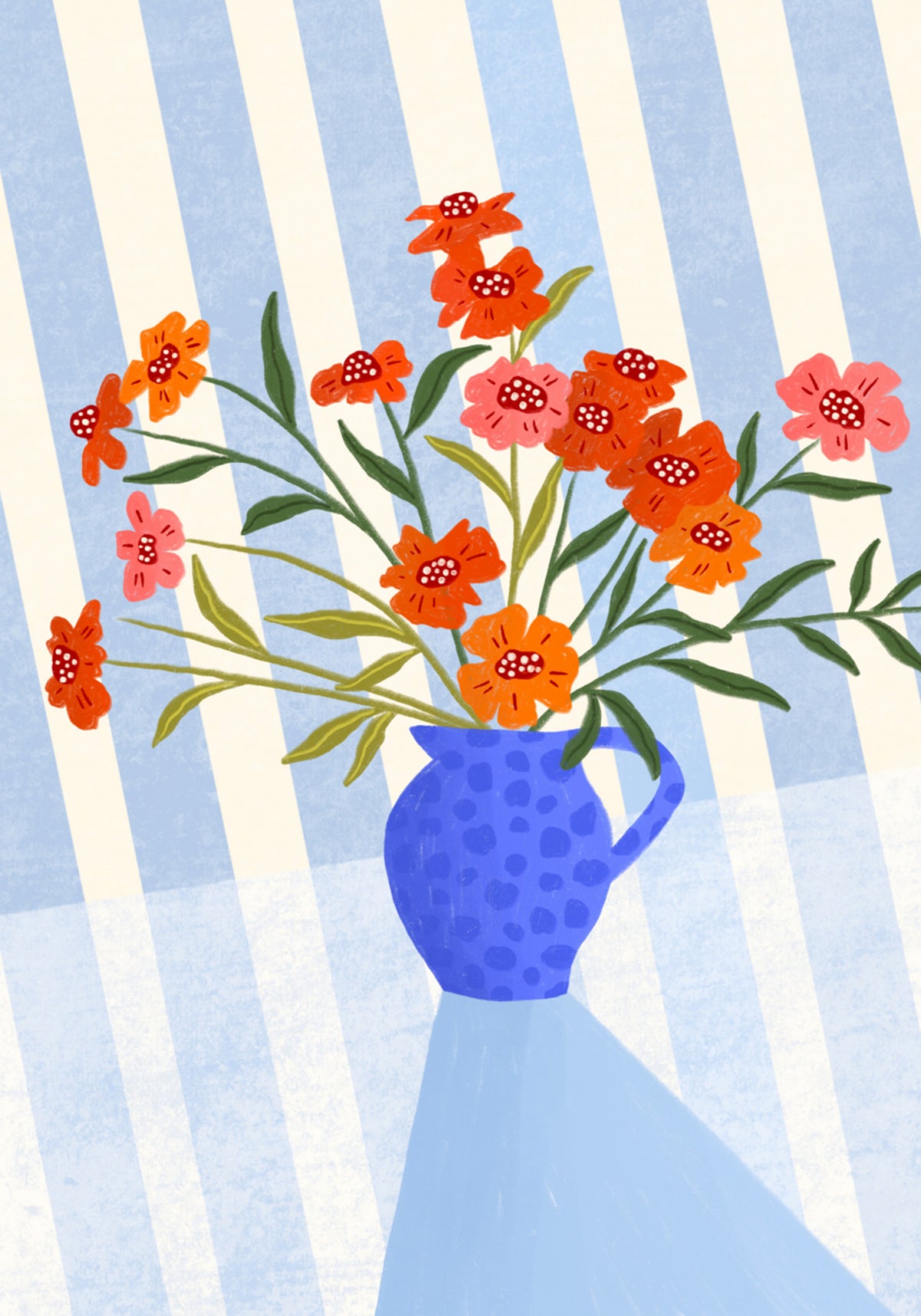 Pichet floral joyeux