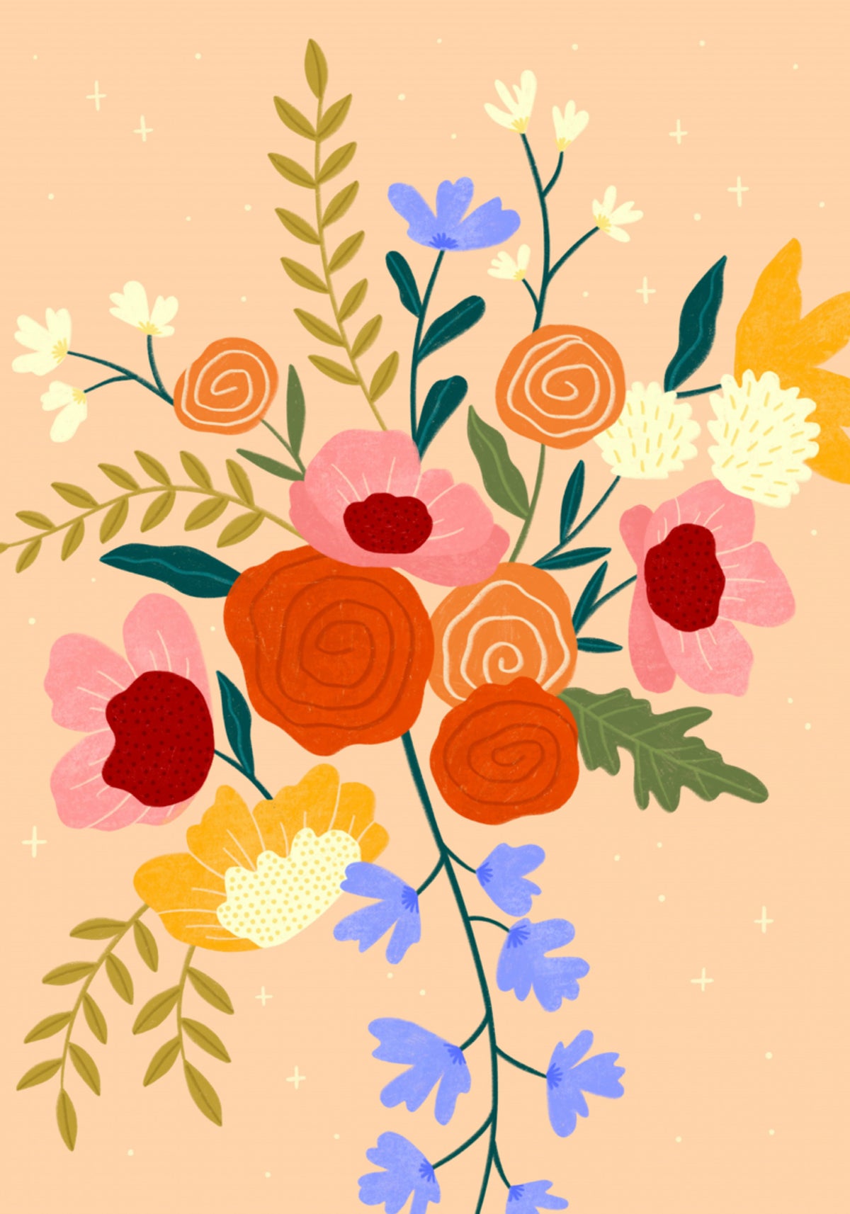Bouquet Floral Coloré