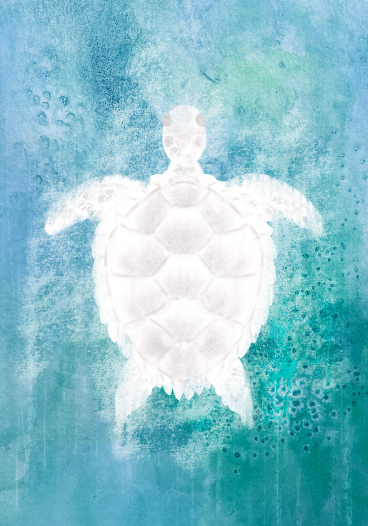Tortue de mer sereine