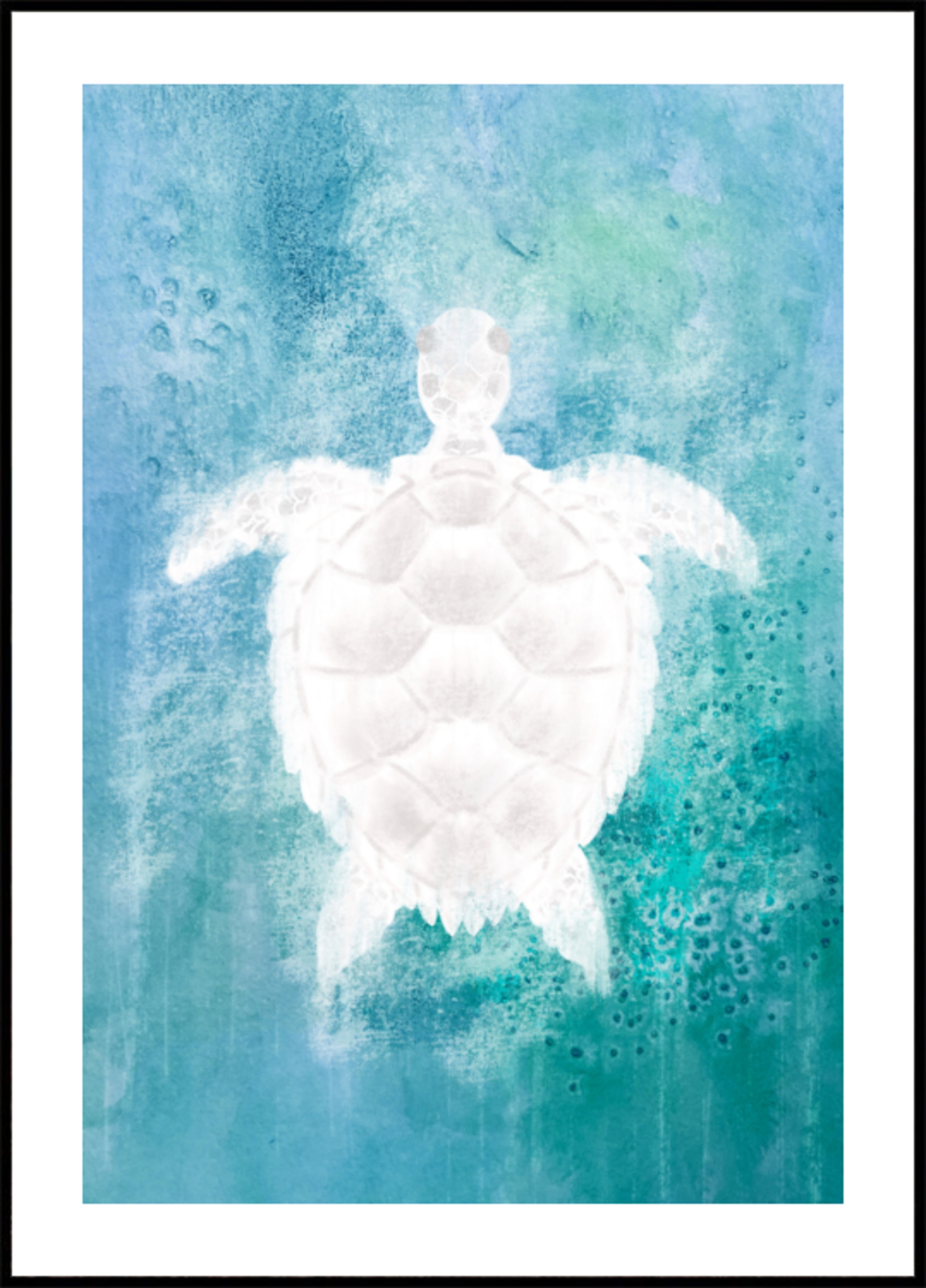 Tortue de mer sereine