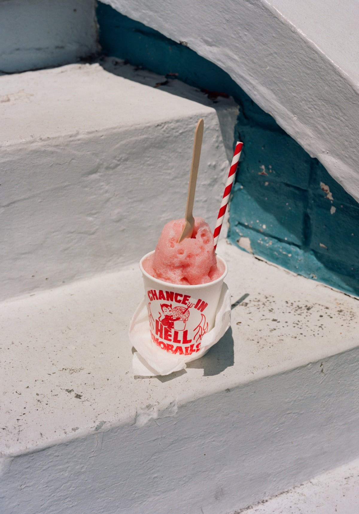 Slushie rose rafraîchissante
