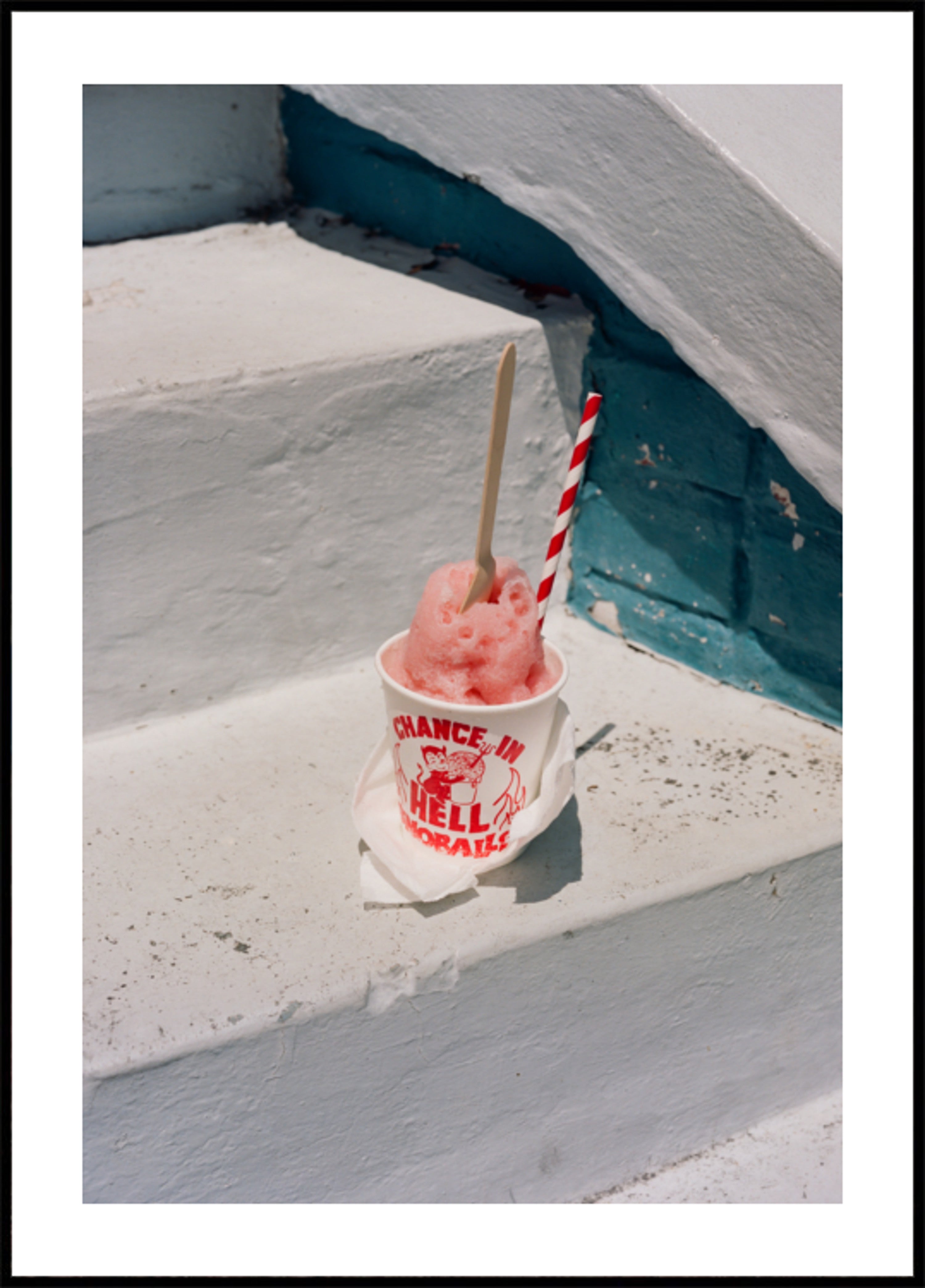 Slushie rose rafraîchissante