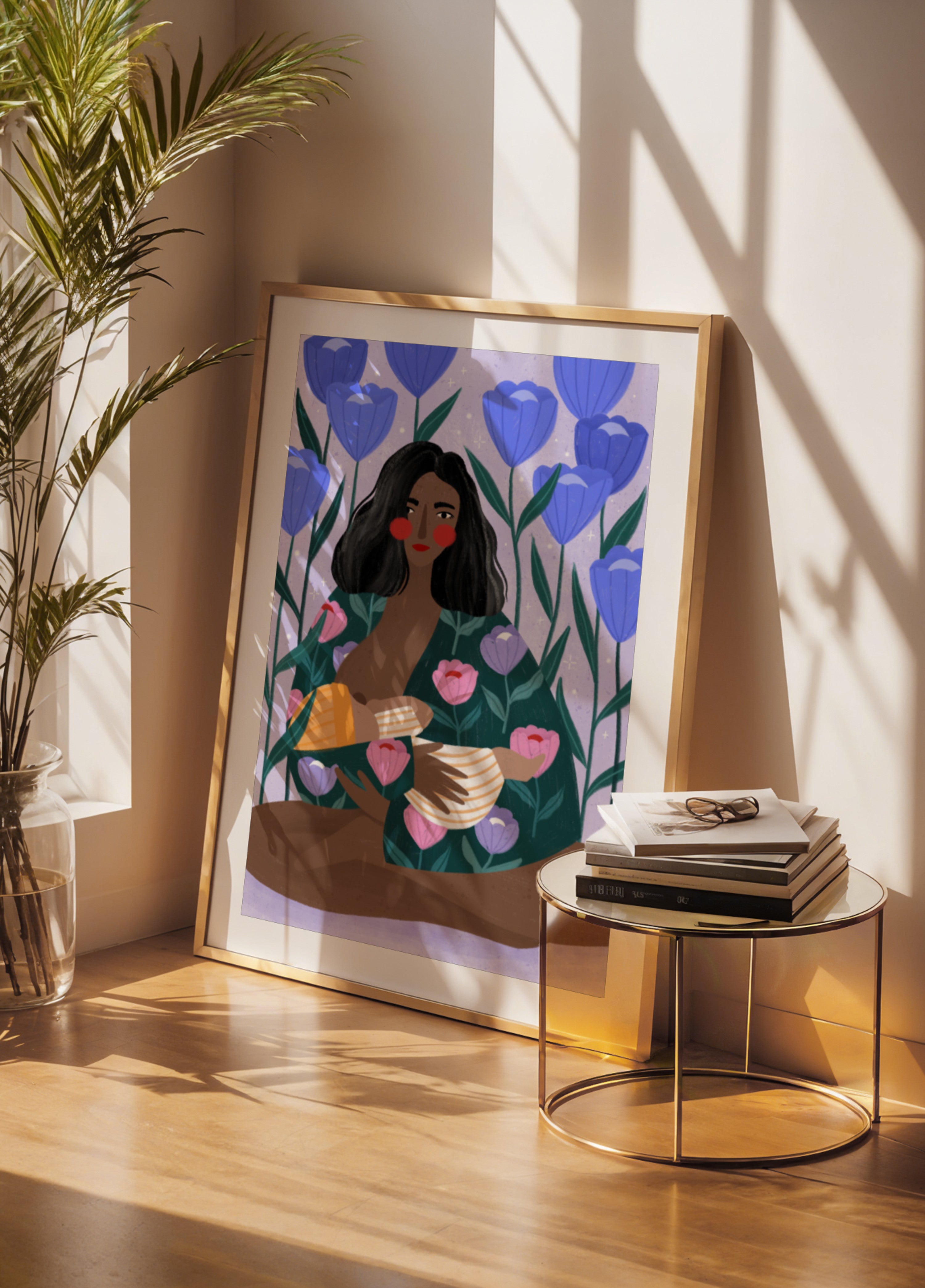 L'étreinte florale de la mère