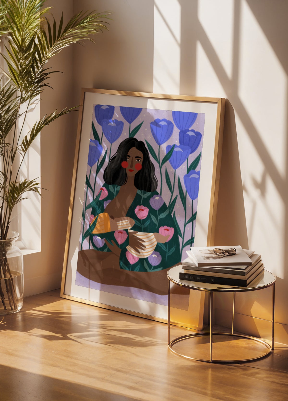 L'étreinte florale de la mère
