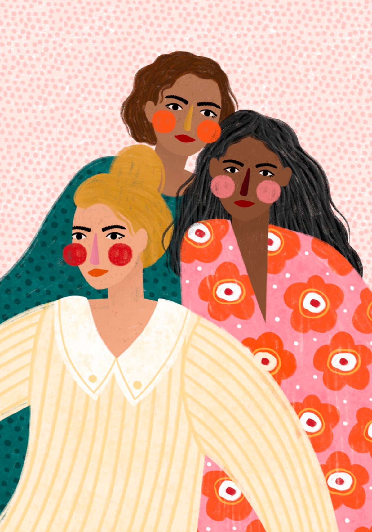 Diverses femmes ensemble