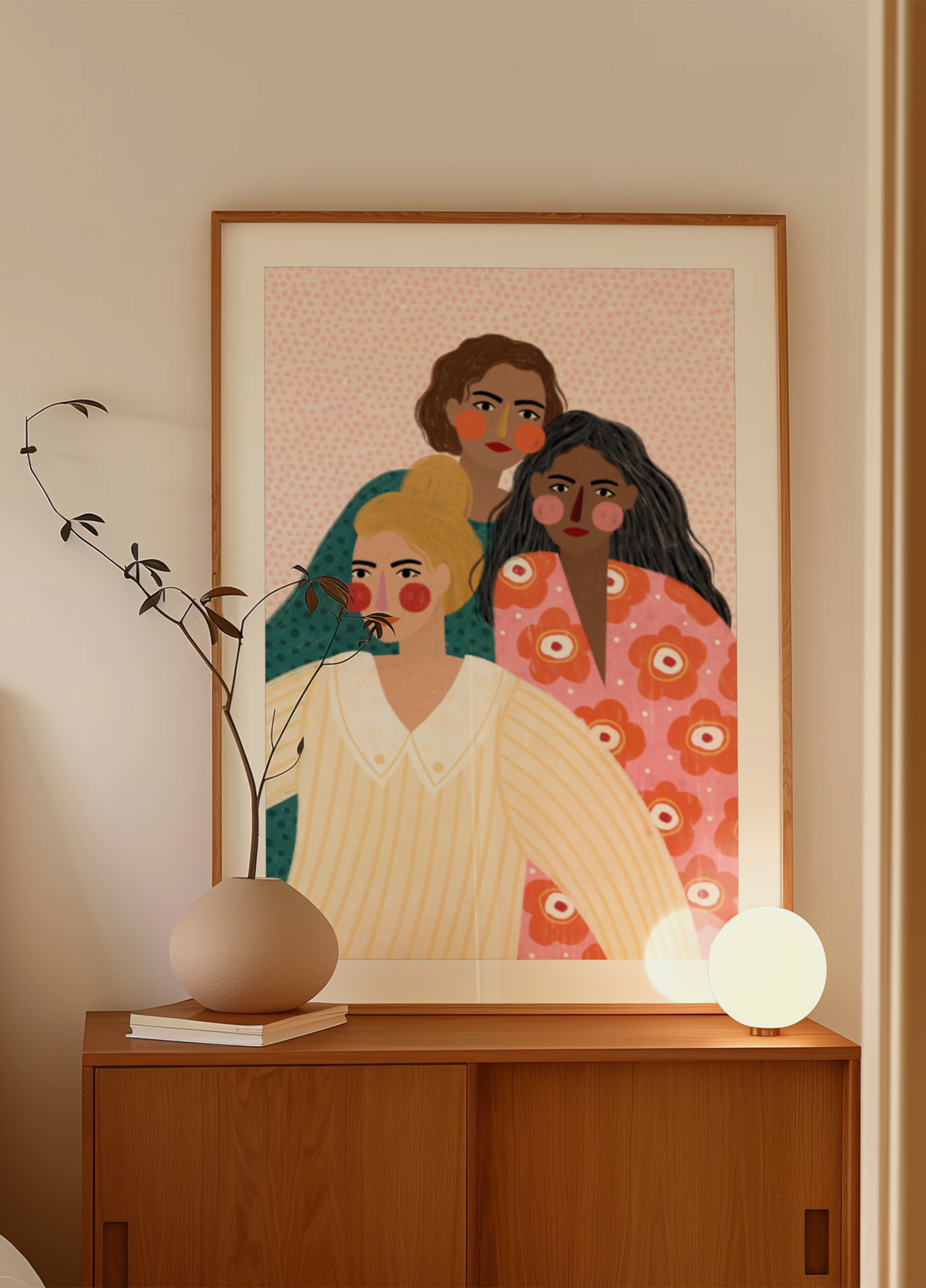 Diverses femmes ensemble