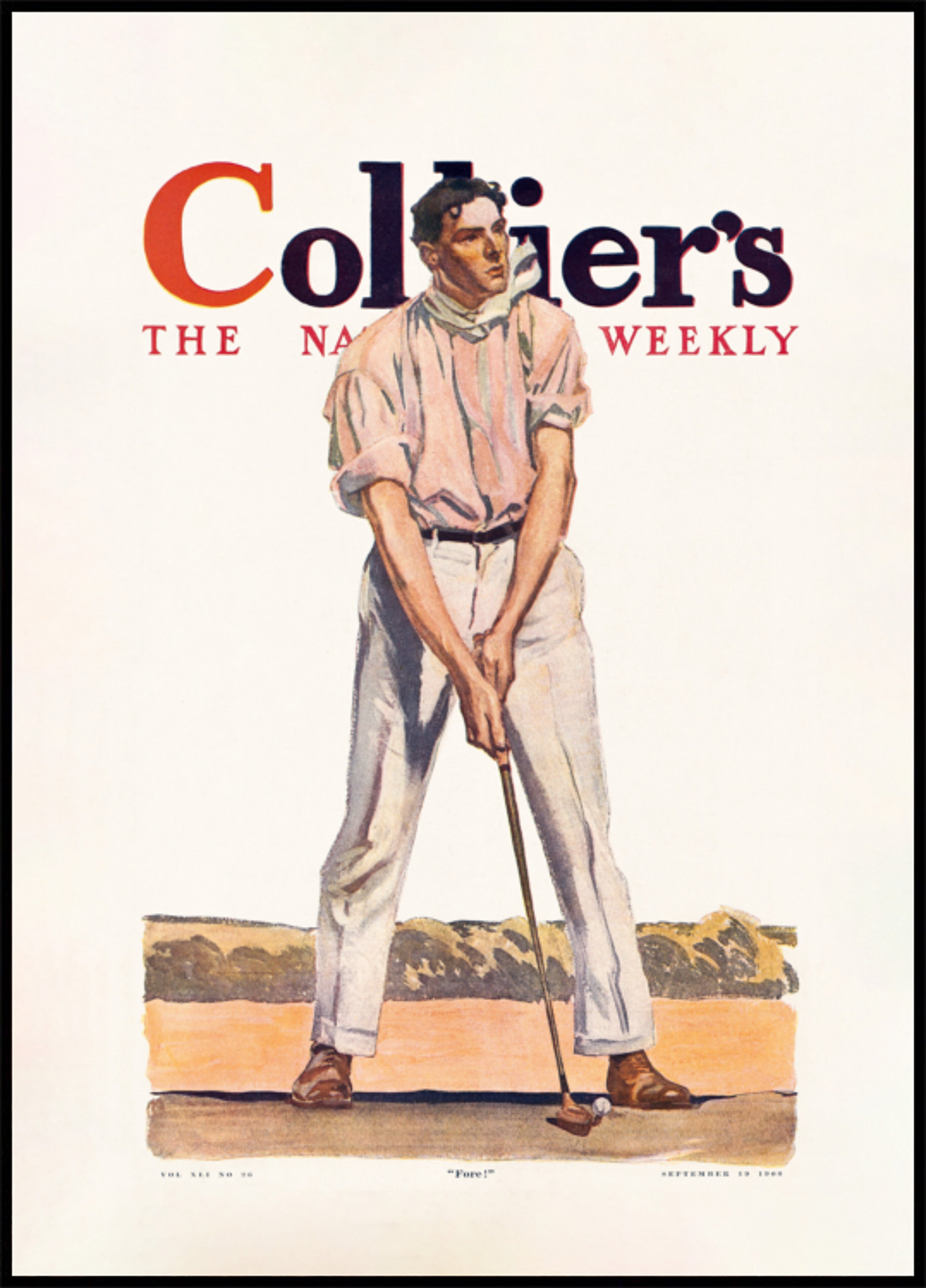 Collier's Golf (1908), Homme vintage