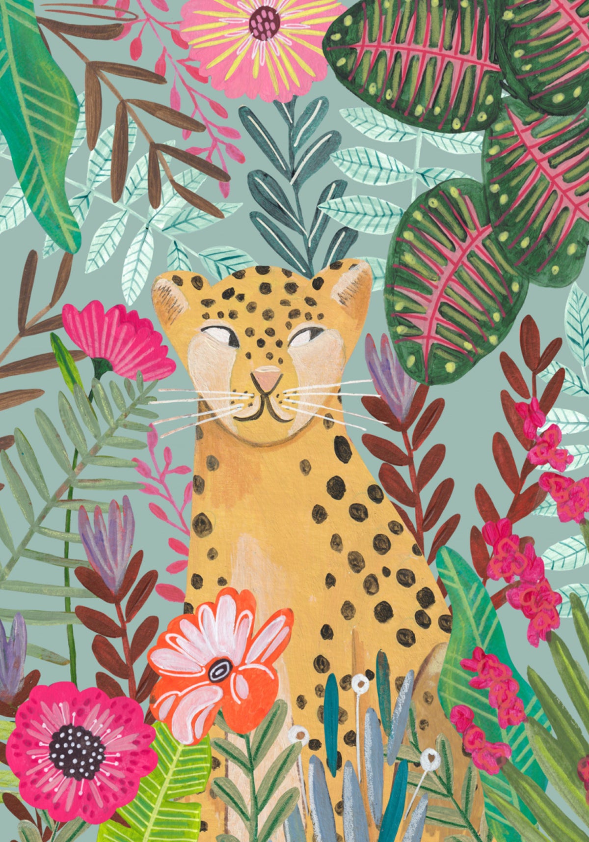 Léopard dans la jungle