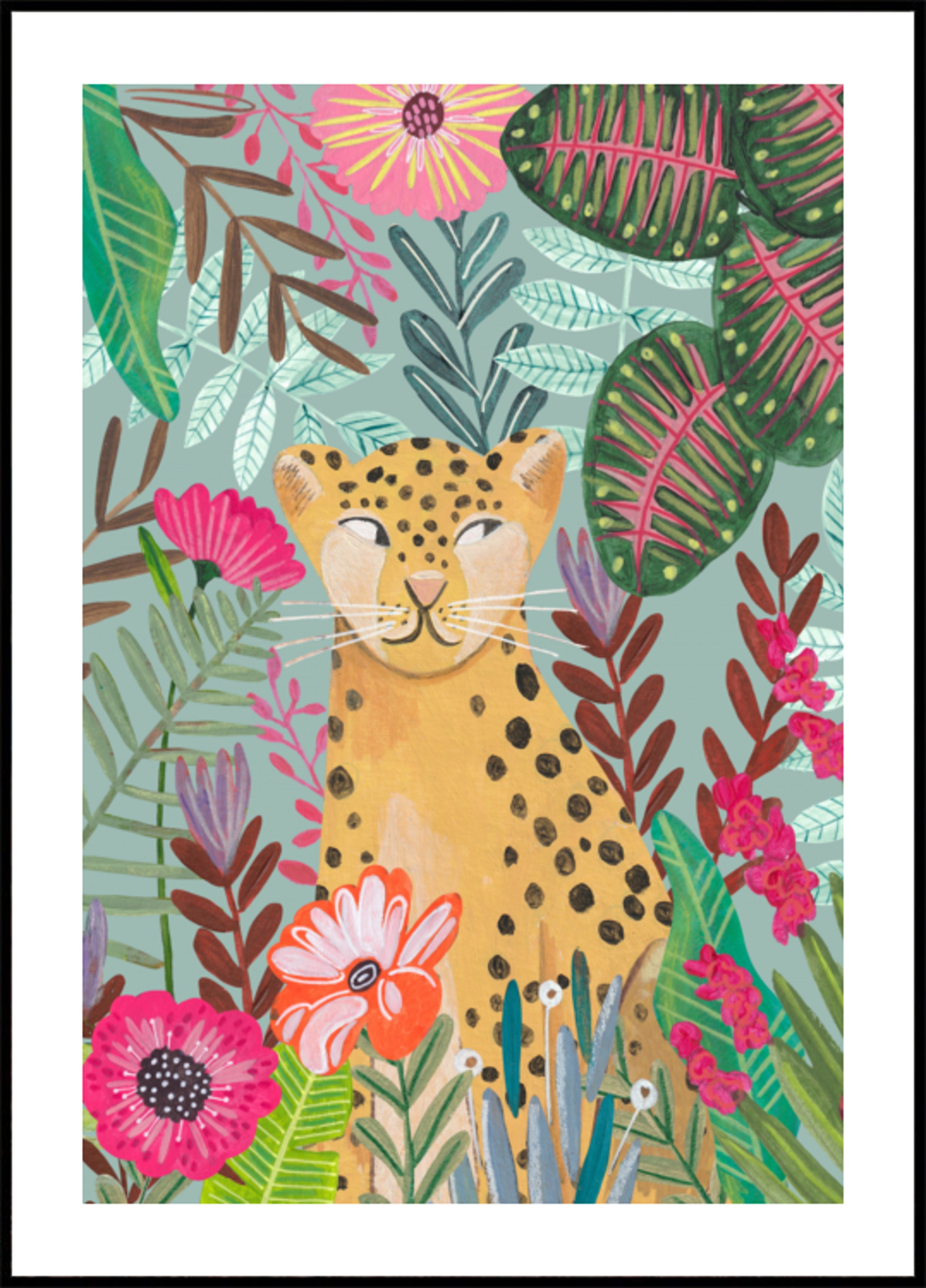 Léopard dans la jungle