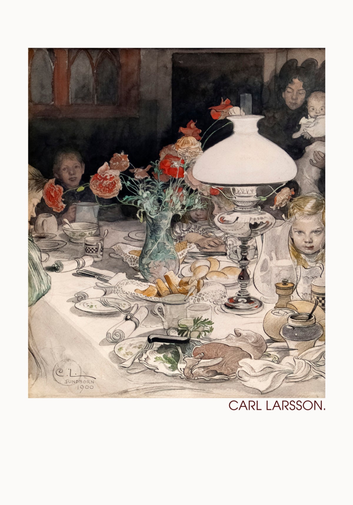 Autour de la lampe du soir (1900)