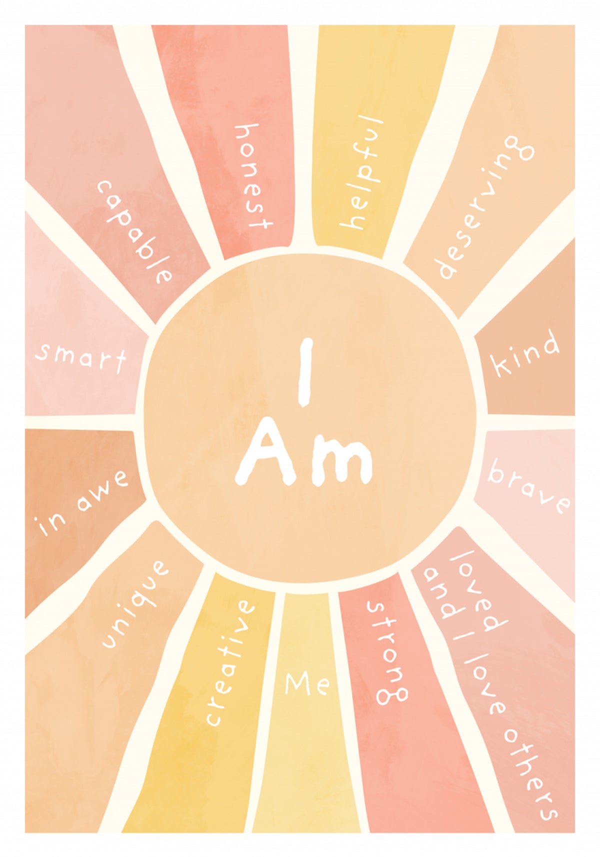Affirmations positives Sunburst