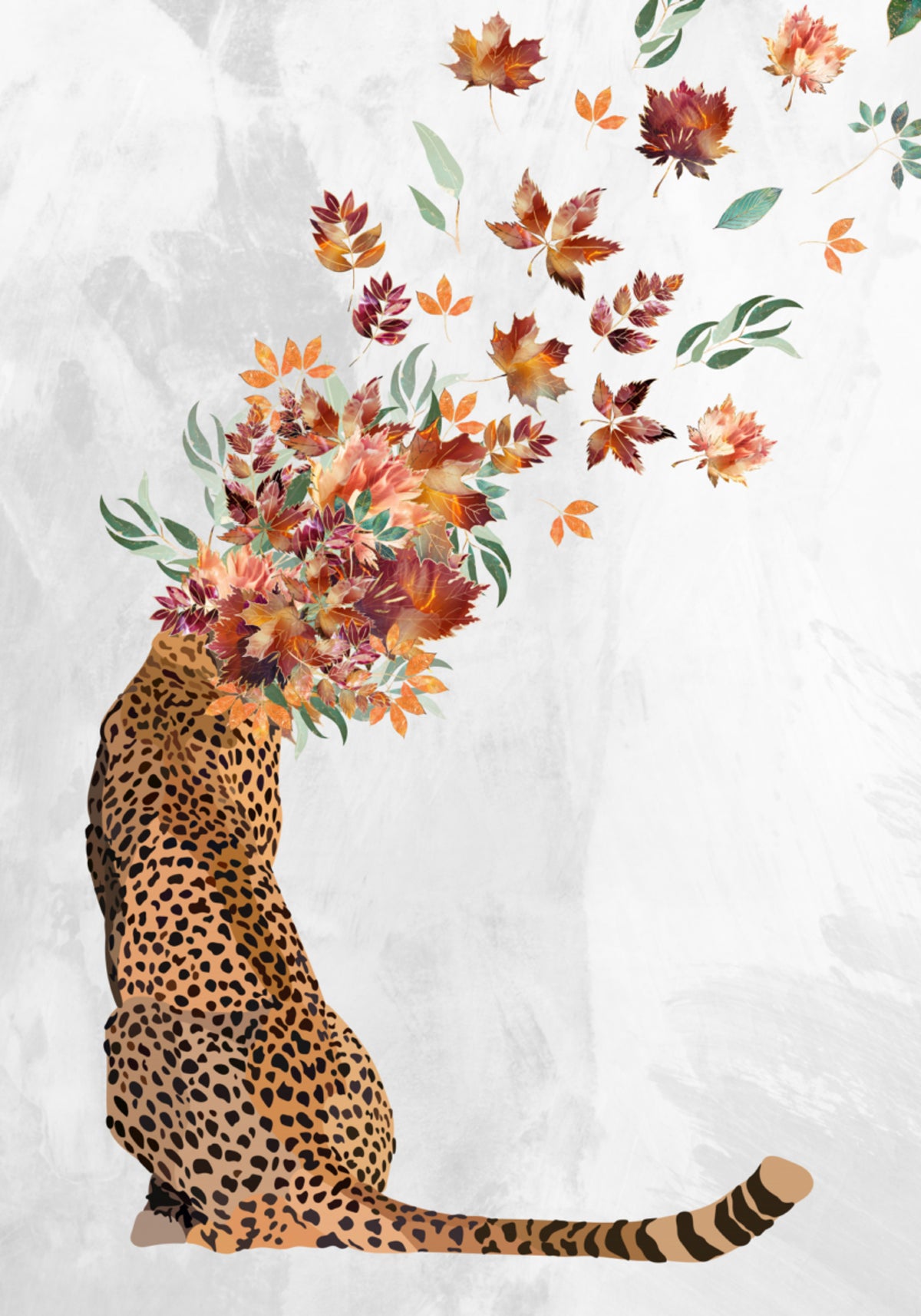 Guépard feuille d'automne