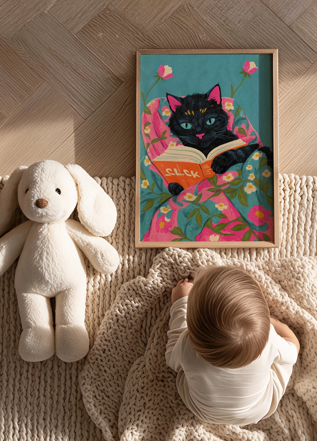 Chat de lecture confortable