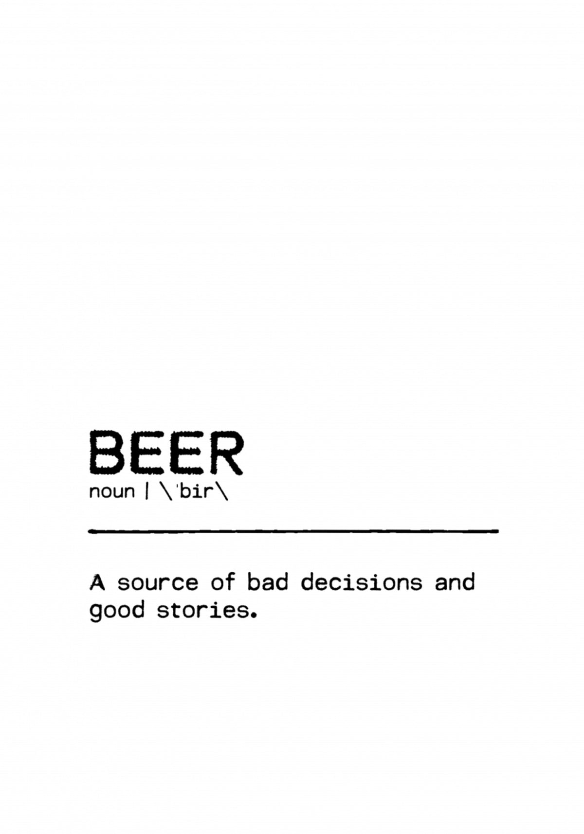 Définition drôle de bière