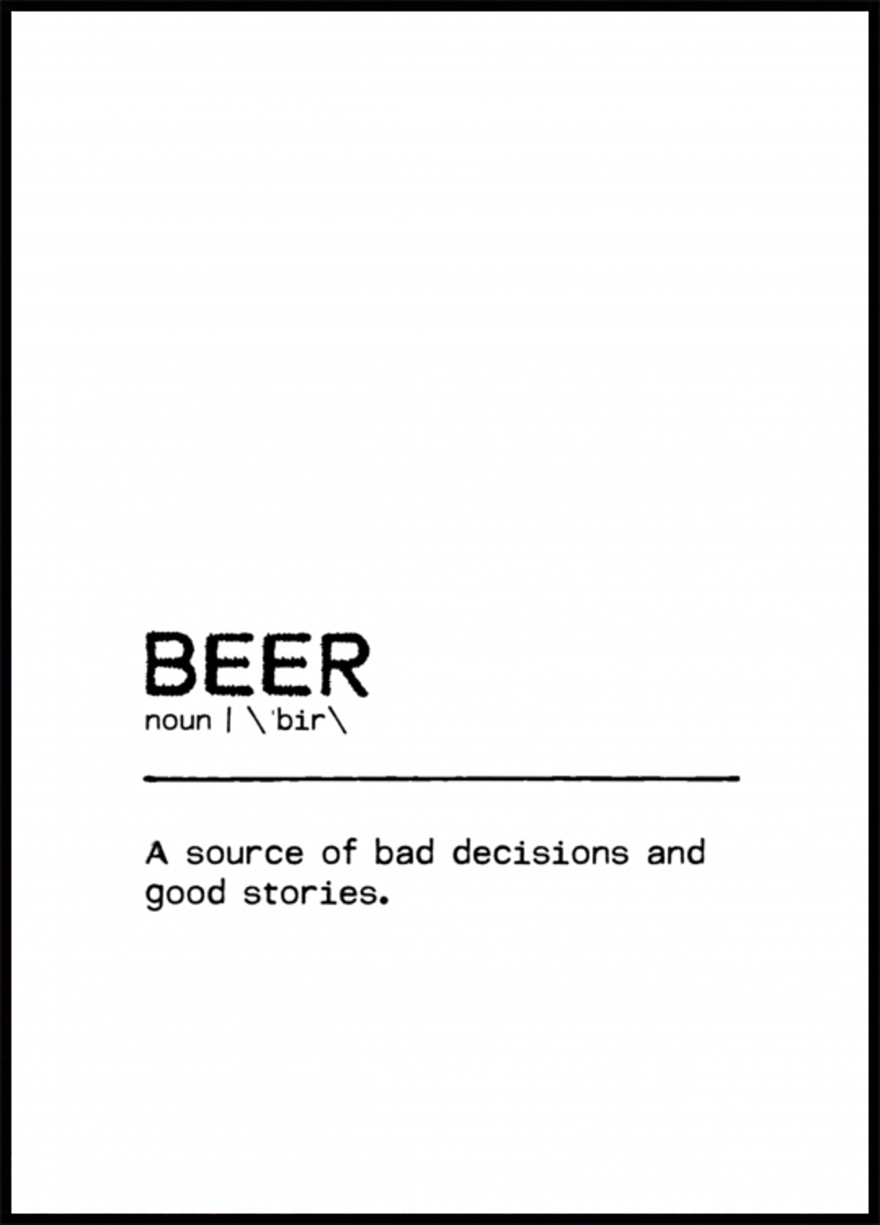 Définition drôle de bière
