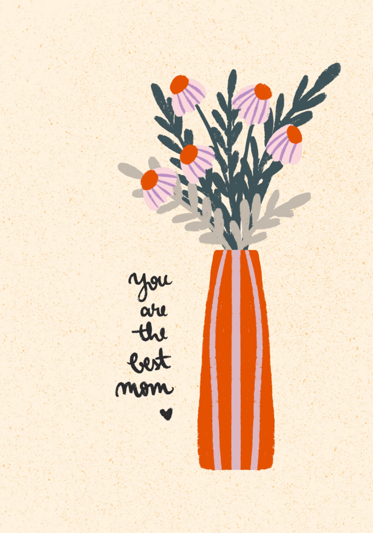 Vase à fleurs Meilleur maman