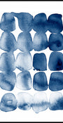 Formes d'aquarelle indigo