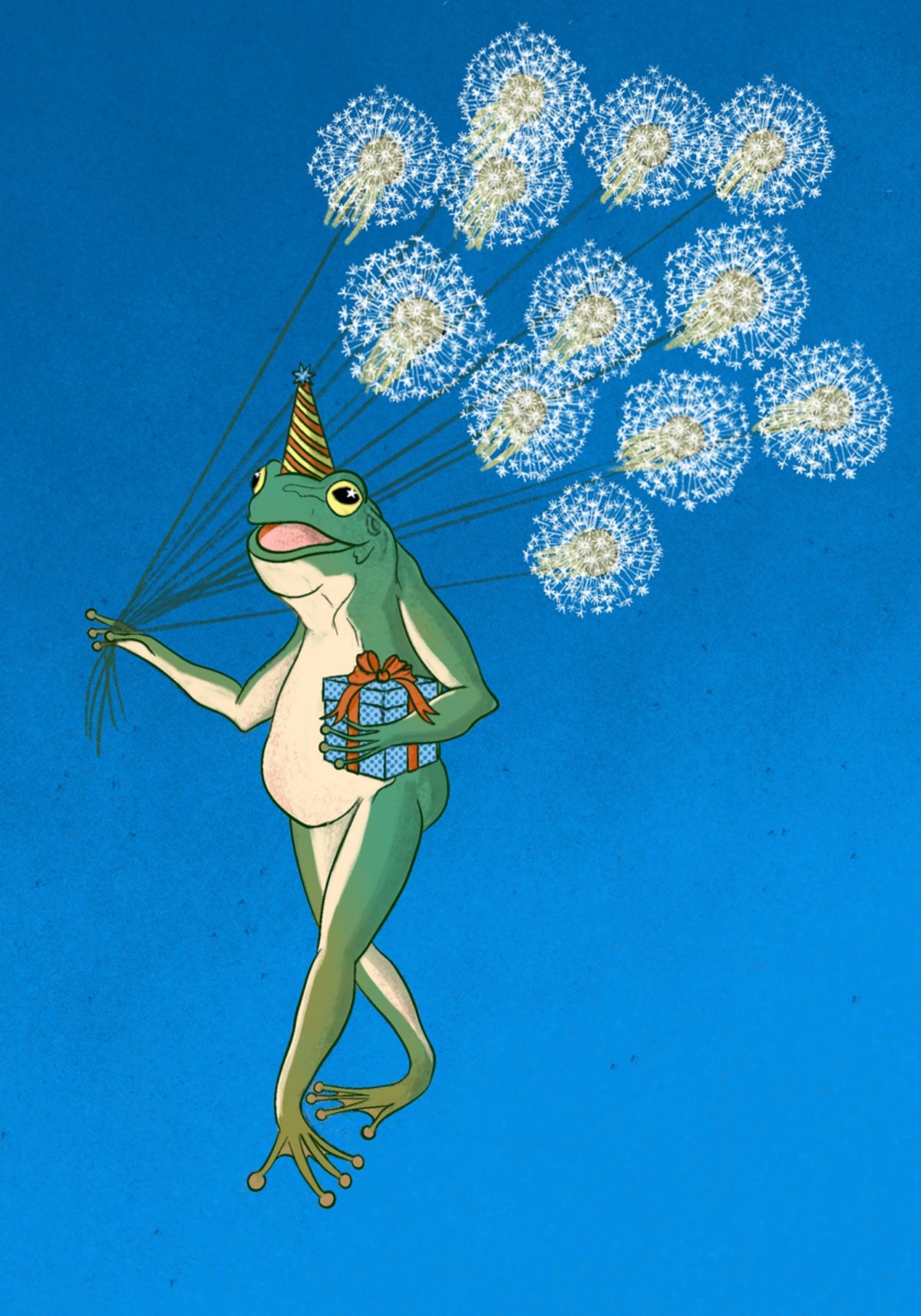 Tour en ballon de pissenlit de Frog