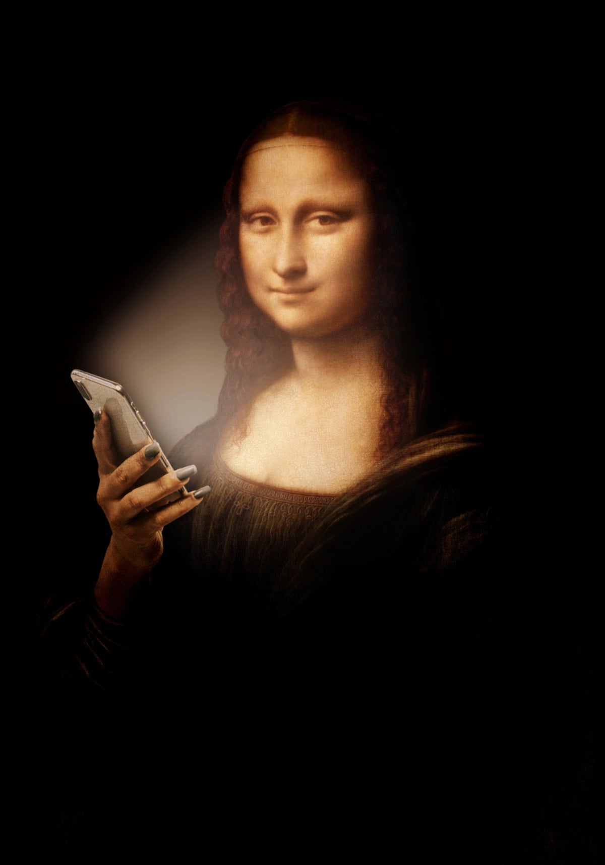 Mona Lisa Smartphone Lueur