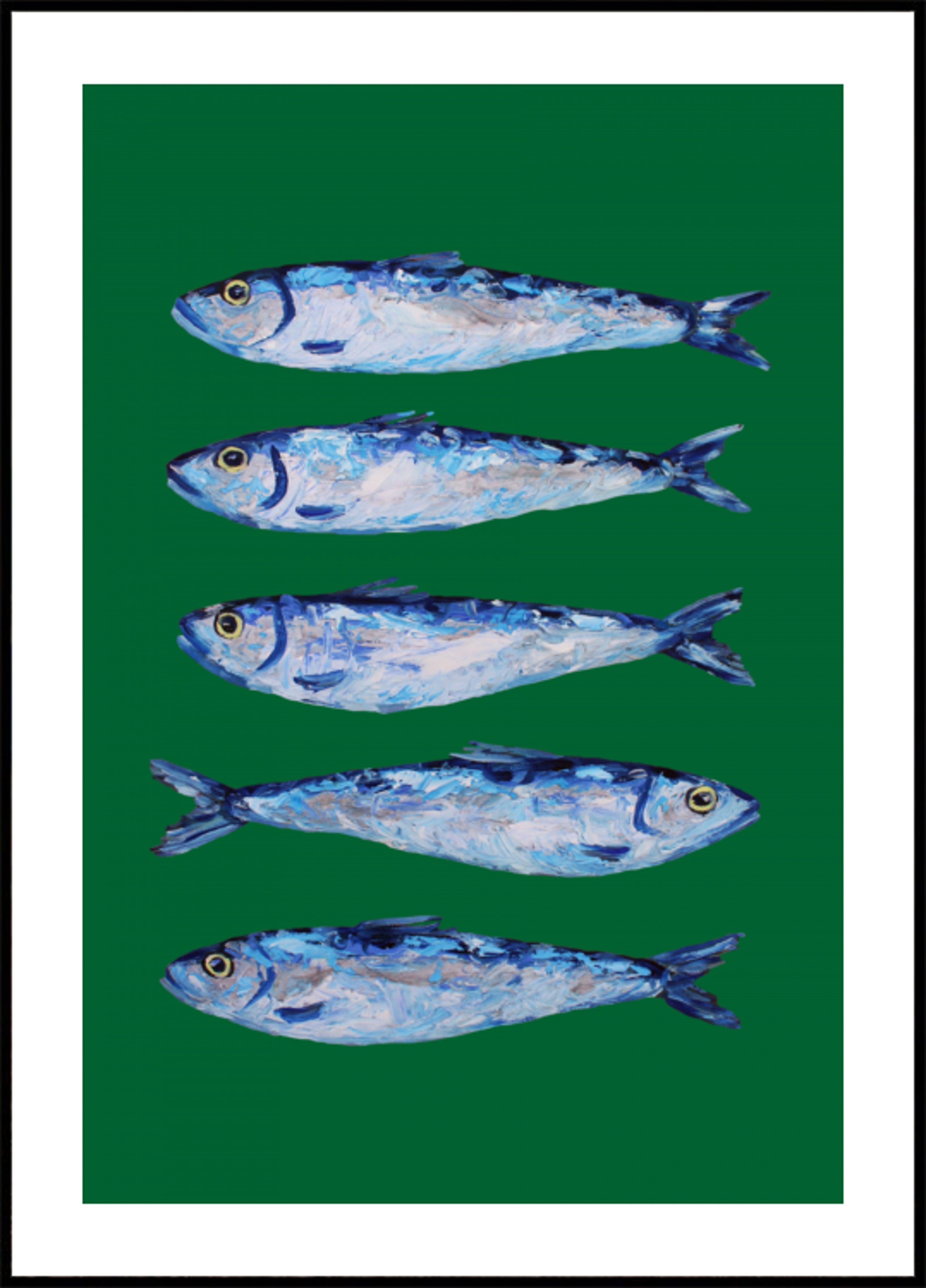 Cinq Sardines Peintes