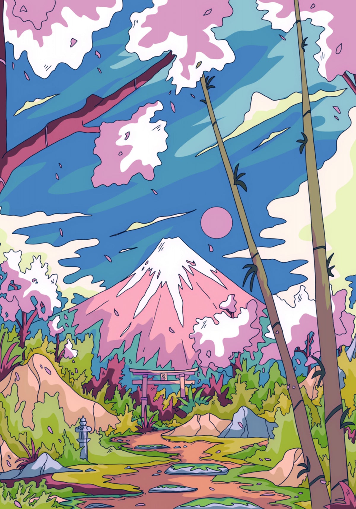 Sentier des cerises du mont Fuji