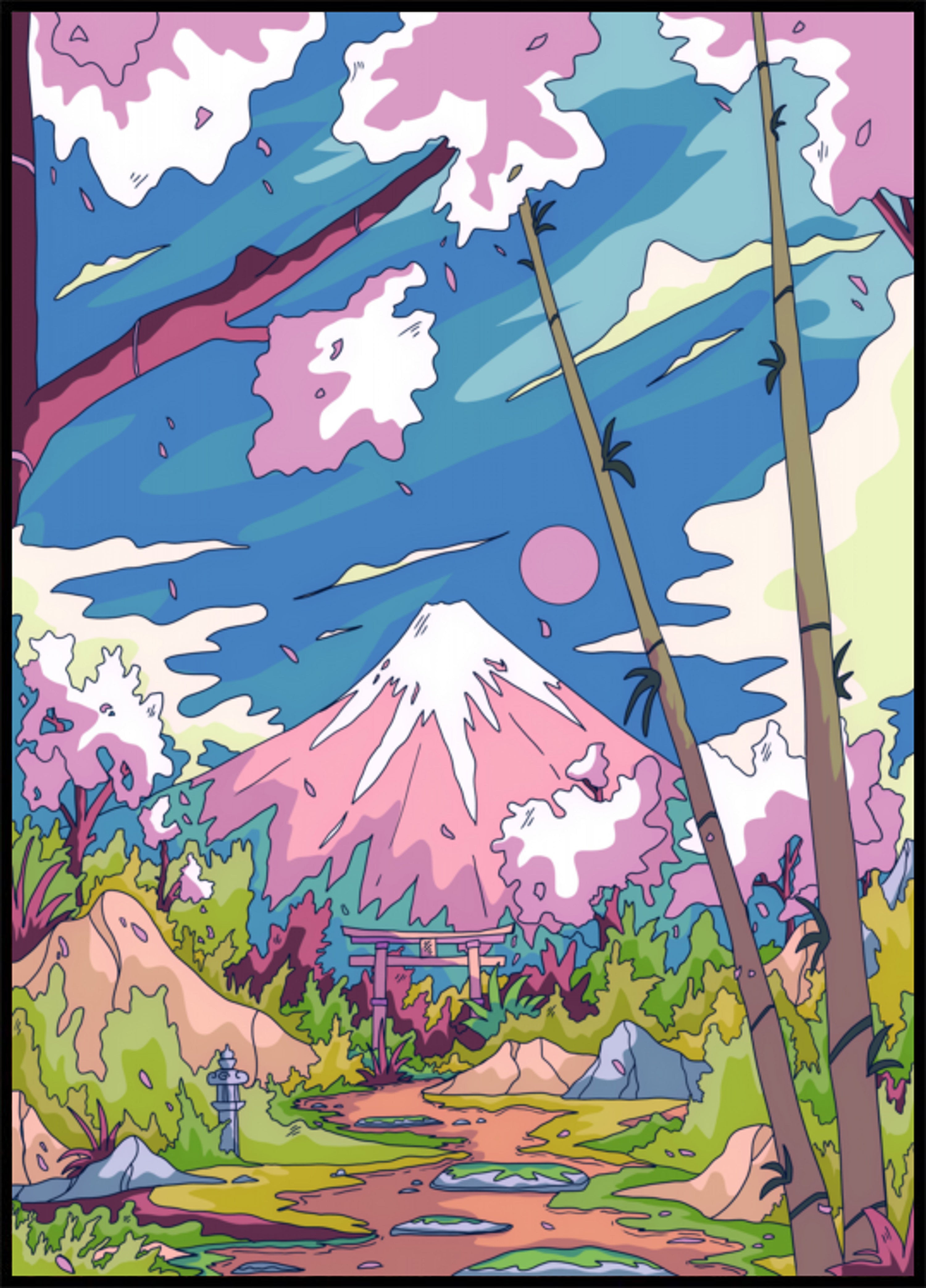 Sentier des cerises du mont Fuji