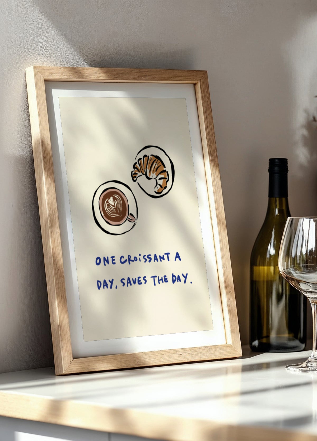 Café croissant confortable