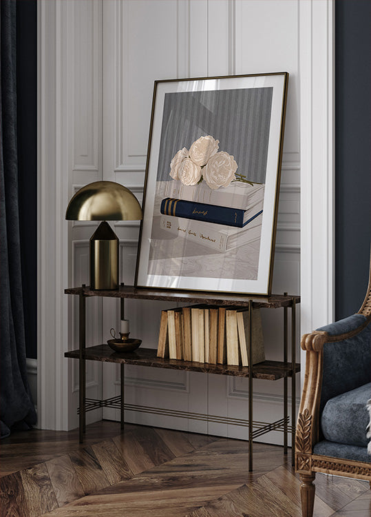 Roses douces et livres