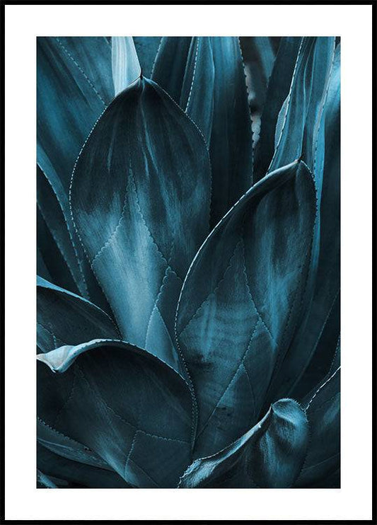 Affiche de plante bleu foncé