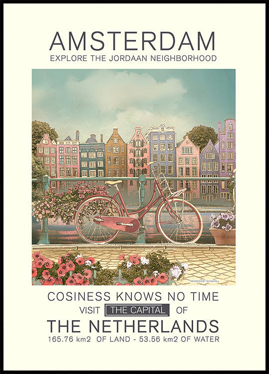 Amsterdam print Plakat - Posterbox