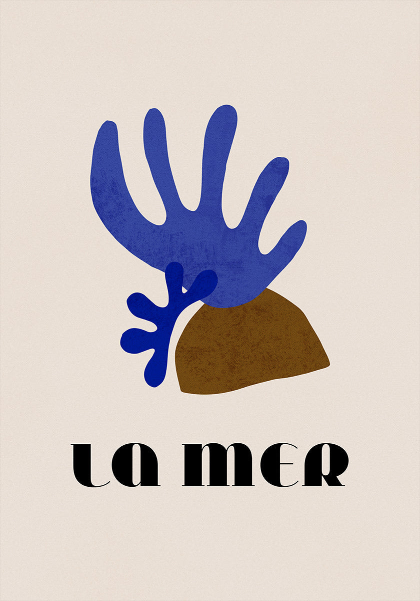 La Mer Abstract Ocean Poster No. 01 (NEW) - Posterbox