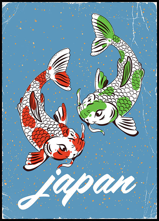 Japan Travel Poster Koi (NEW) - Posterbox