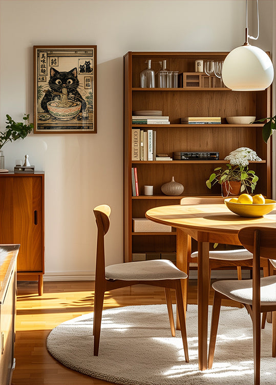 Ramen Cat Delight Poster - Posterbox