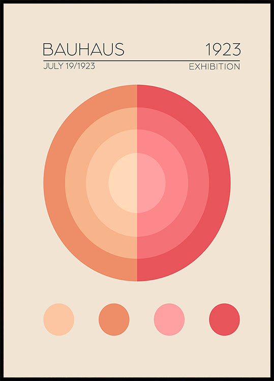 Bauhaus Circles Plakat - Posterbox
